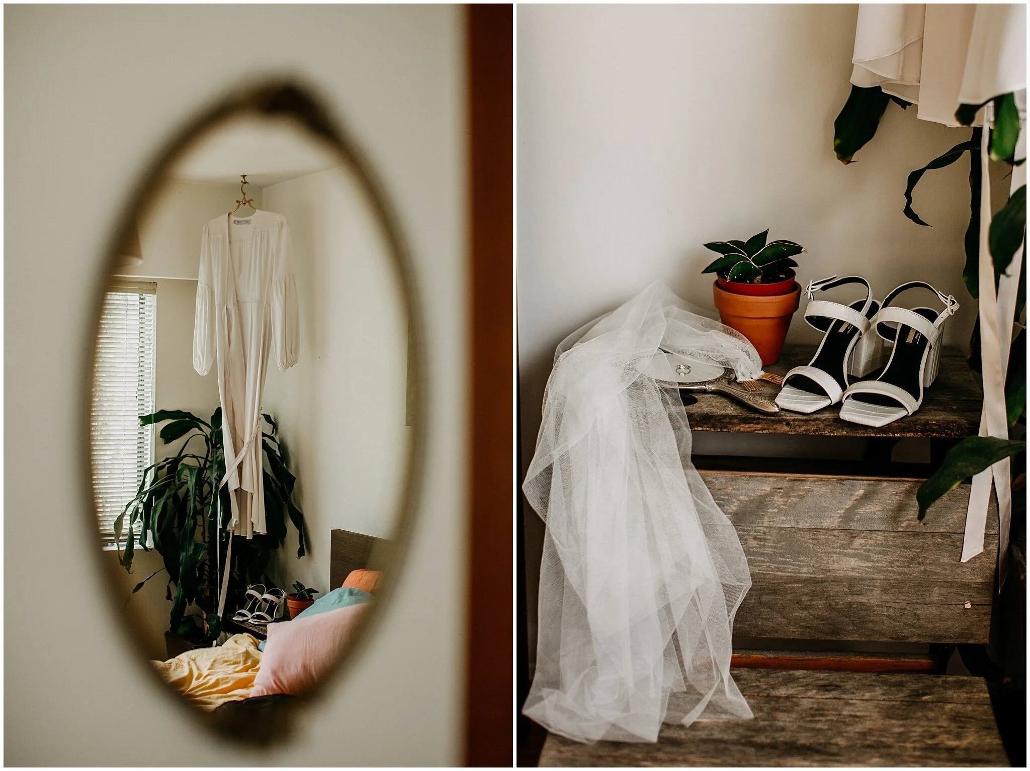 bride's wedding details for ellis building wedding