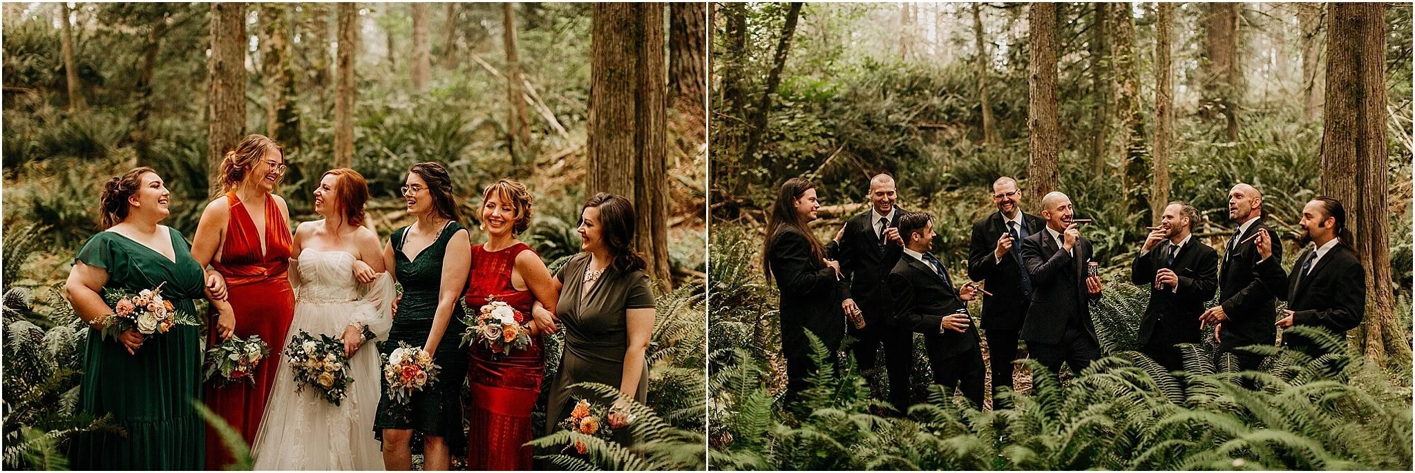 bridesmaids and groomsmen portraits Port Coquitlam BC
