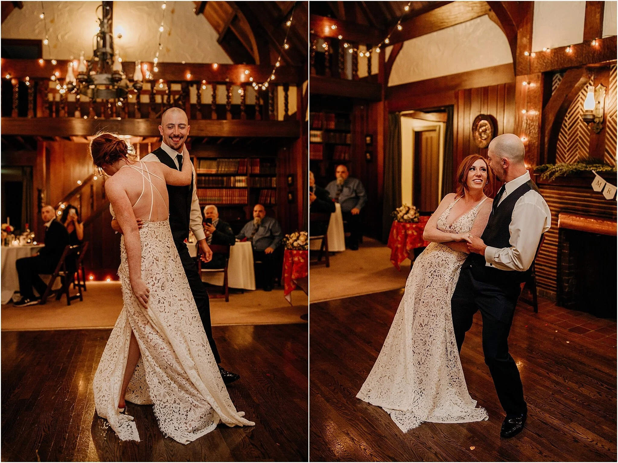 bride and groom first dance Minnekhada Lodge Port Coquitlam BC
