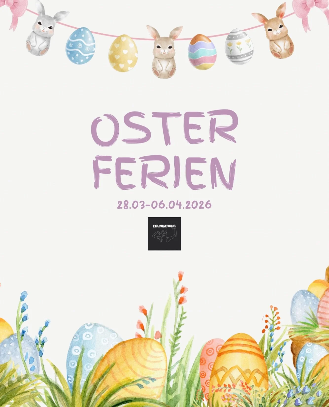 Osterferien! 🐣 Von 28.03. bis 06.04. g&ouml;nnen wir uns eine kleine Tanzpause. W&auml;hrend dieser Zeit finden keine regul&auml;ren Kurse statt und auch das Competition-Team-Training pausiert. Privatstunden f&uuml;r Solos &amp; Duets sind nach Absp