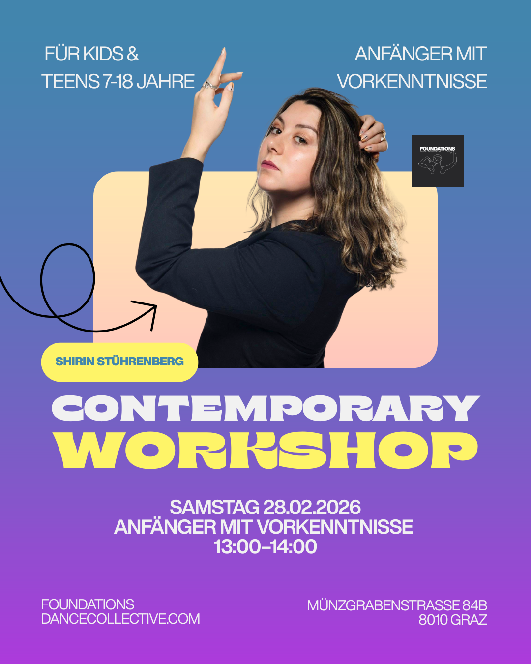 Contemporary Workshop für Kids & Teens mit Shirin Stührenberg