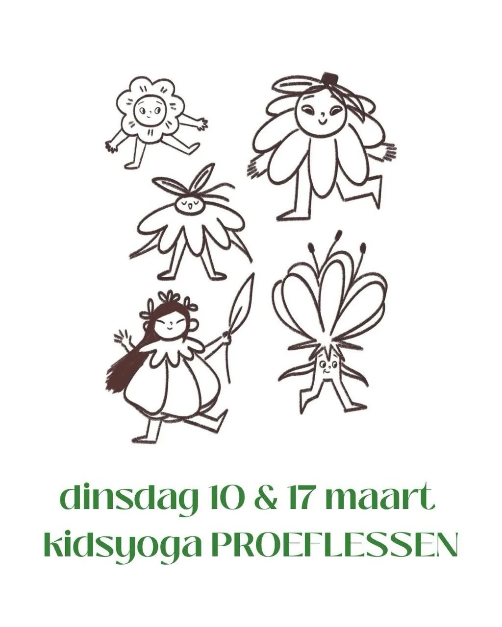 Je kids zijn van harte uitgenodigd om deel te nemen aan een proefles kinderyoga in Haarlem Noord 💚 

Voor de proeflessen zijn 4 opties: 

2 data ~ dinsdag 10 &amp; dinsdag 17 maart
2 tijden ~ 15:30-16:30 &amp; 16:45-17:45

Zegt het voort! 💌 

voor 