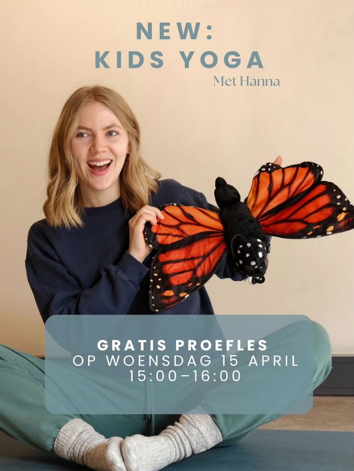 Leuk nieuws! Volgende week woensdag kunnen kids van 5 t/m 10 jaar oud een gratis proefles kinderyoga komen volgen bij @bluebirdshaarlem 🌅 je kindje aanmelden kan via haarlem@blue-birds.nl 🤍