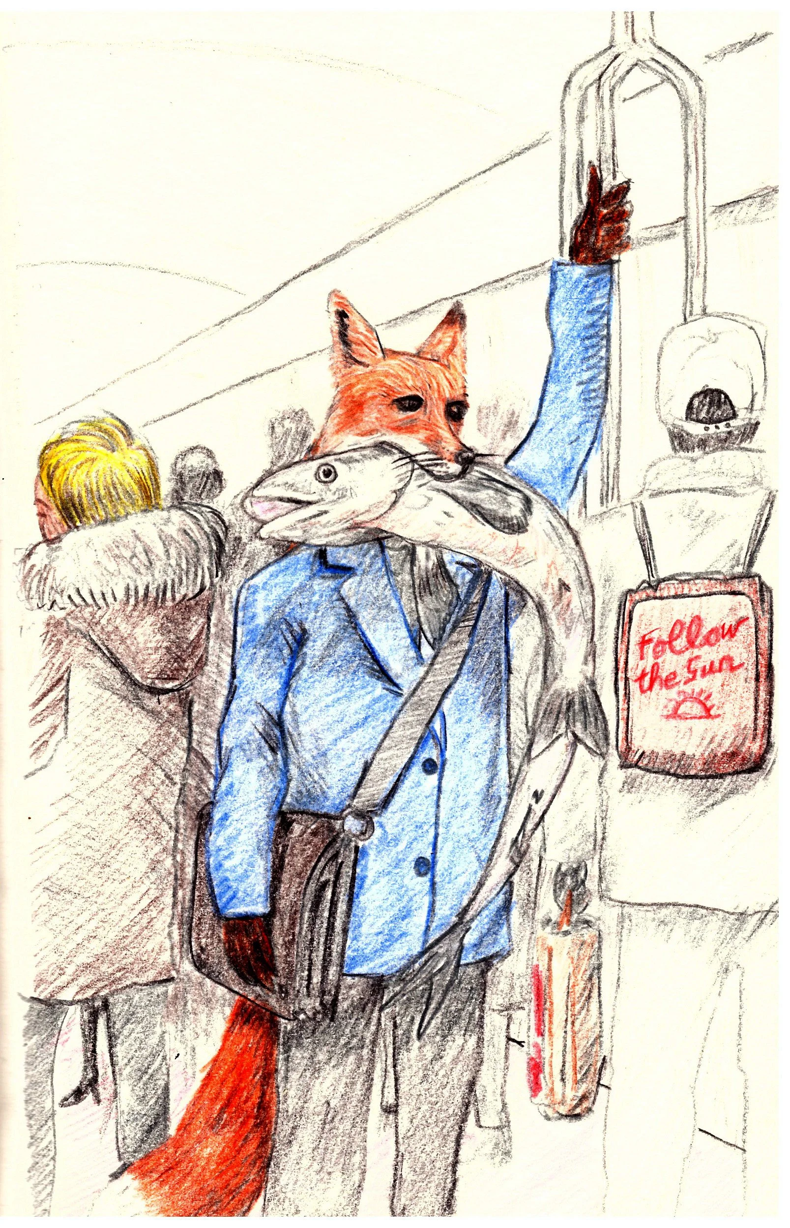 Fox brings lunch to work