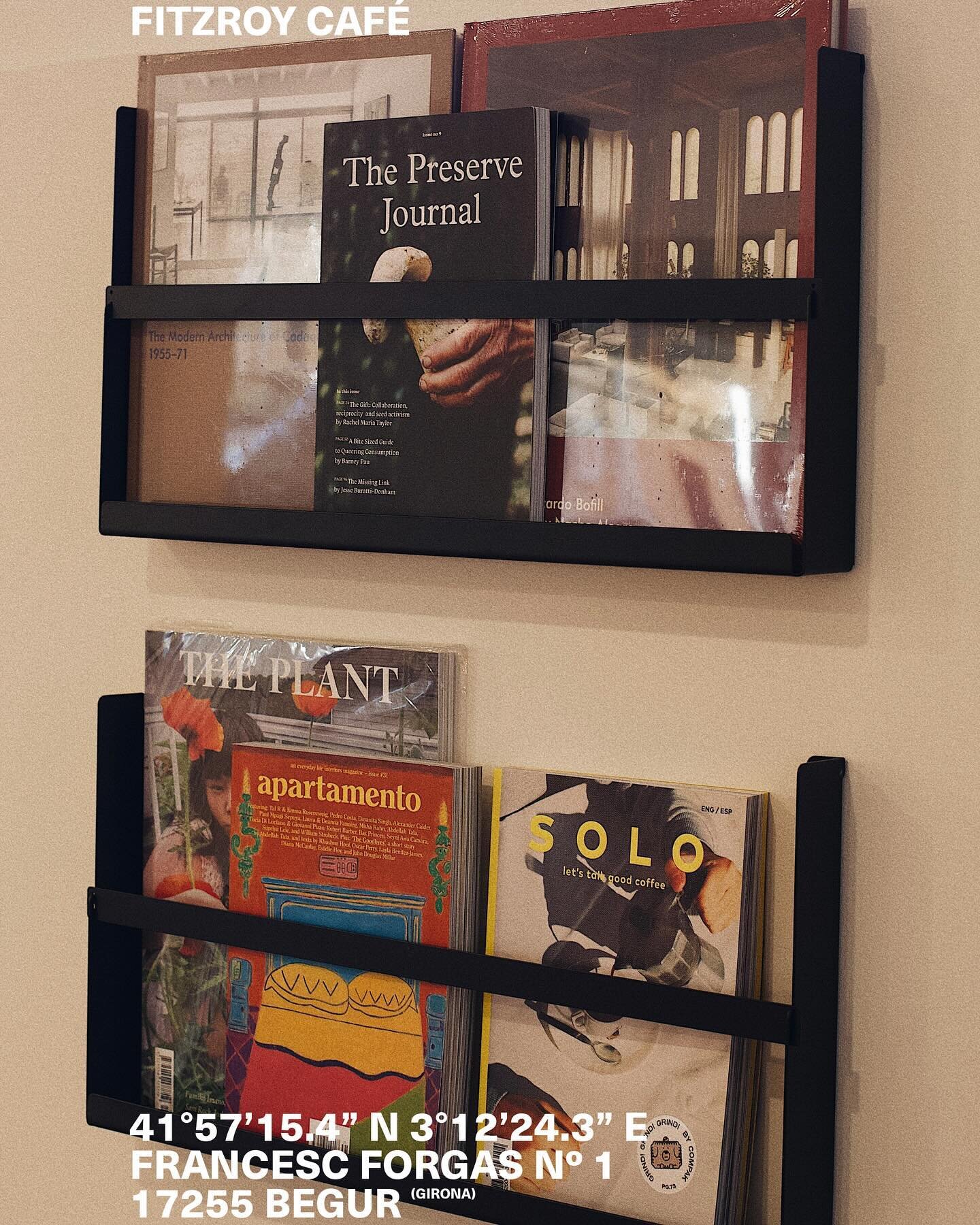 Make your breakfasts and meals at Fitzroy Café even more special! 📚 We now SELL magazines such as Apartment, Solo, The Preserve Journal, as well as architecture and design books.Add