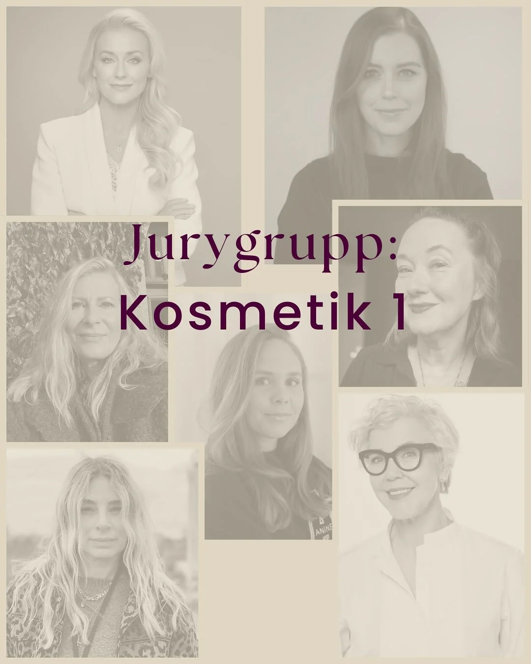💄Kosmetik grupp 1💄
&nbsp;
L&aring;t oss presentera en jurygrupp med bred erfarenhet&nbsp;
inom bland annat sk&ouml;nhetsredaktion, retail och dermatologi.
&nbsp;
Med deras expertis kommer de att testa, dofta och&nbsp;
analysera m&auml;ngder av prod