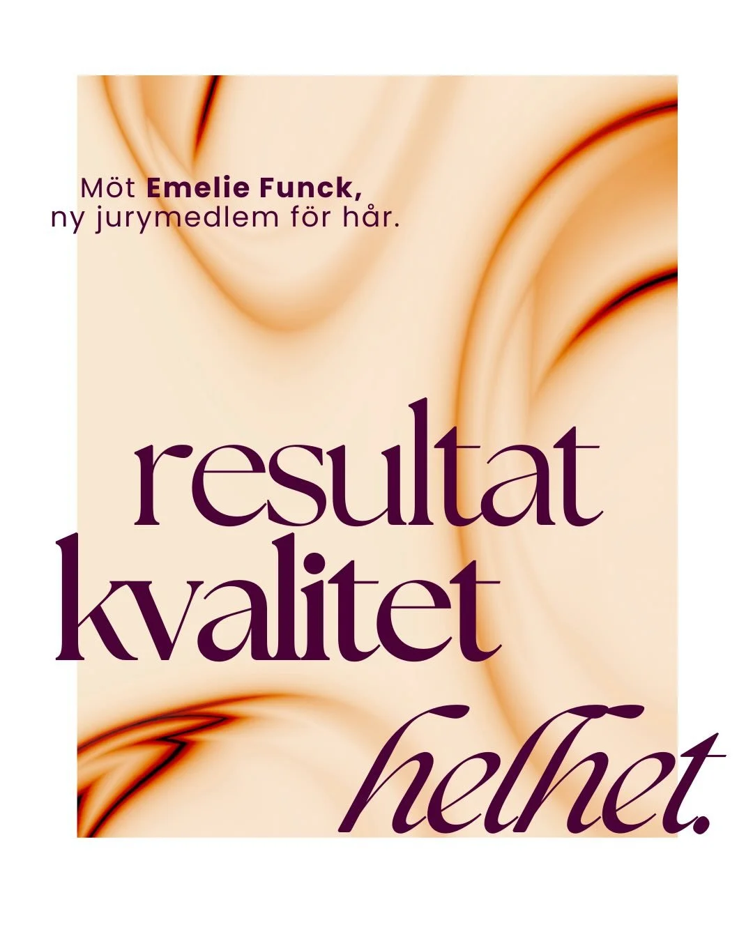 L&auml;r k&auml;nna Emelie Funck, ny jurymedlem i h&aring;r-kategorin. ✨

Med erfarenhet fr&aring;n sin roll som kategorichef inom h&aring;rv&aring;rd p&aring; NordicFeel ser hon fram emot att djupdyka i sortimentet och bidra till att kora vinnare me