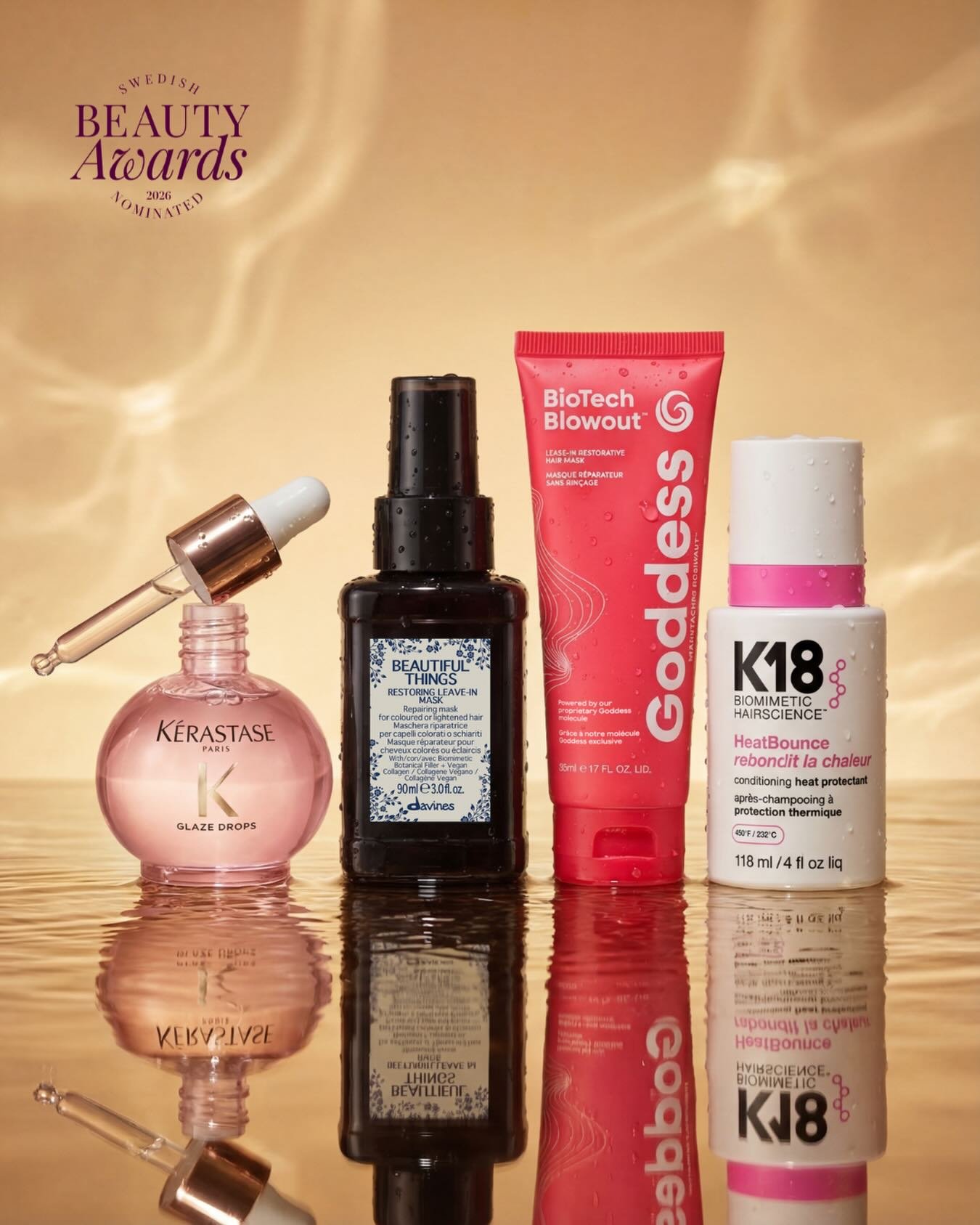 🌟Nominerade &Aring;rets H&aring;rv&aring;rdsprodukt - &ouml;ver 350 kr🌟
&nbsp;
🖤 K&eacute;rastase - Gloss Absolu Glaze Drops Hair Oil
@kerastase_official
&nbsp;
🖤 Davines - Beautiful Things Restoring Leave-In Mask
@davinessverige
&nbsp;
🖤 Goddes