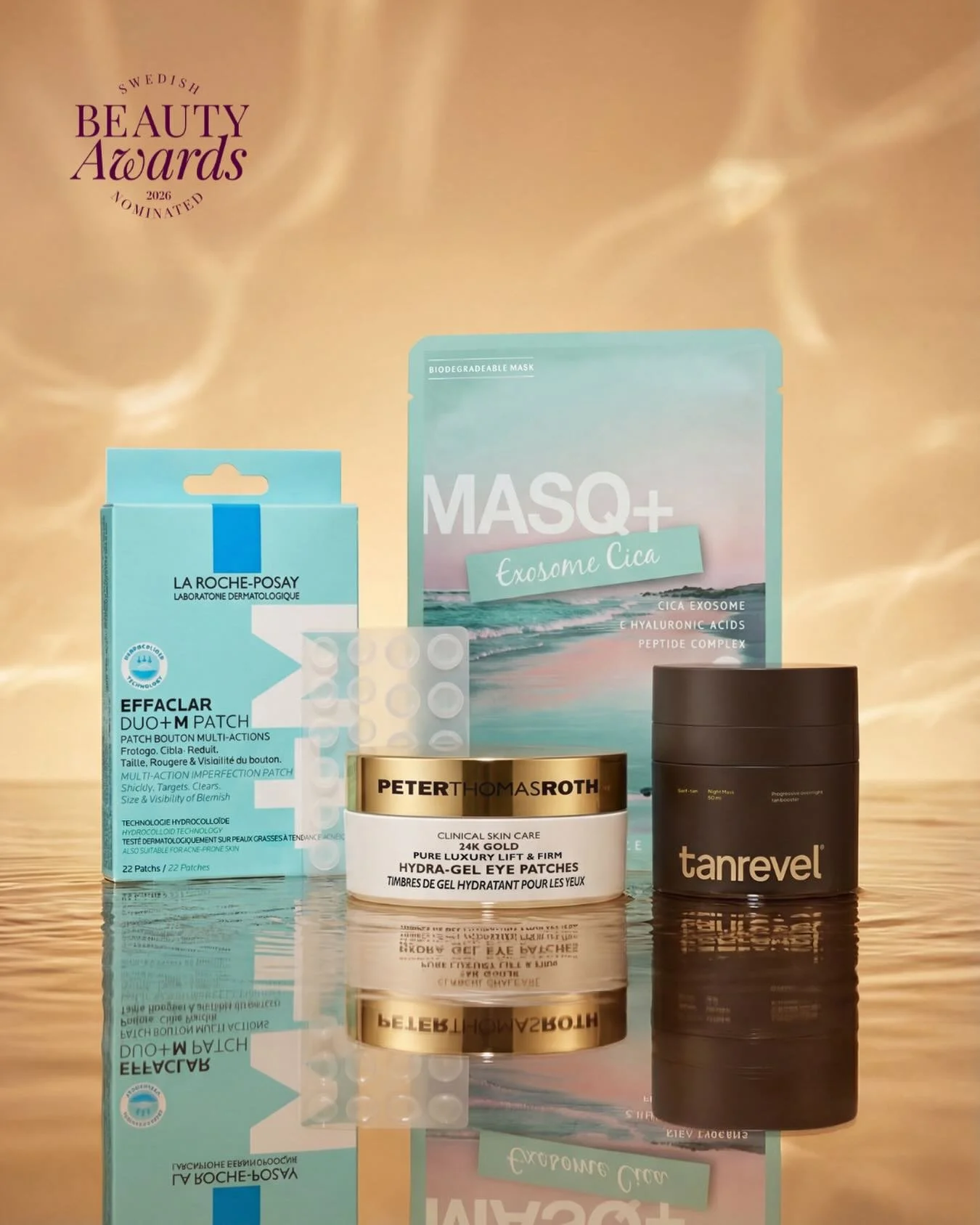 🌟Nominerade &Aring;rets Ansiktsmask &amp; Patches🌟
&nbsp;
🖤 La Roche-Posay - Effaclar DUO+M Imperfection Patch&emsp;&emsp;
@larocheposay
&nbsp;
🖤 MASQ+&nbsp; - Exosome Cica
@masqpowerlite
&nbsp;
🖤 Peter Thomas Roth - 24K Gold Pure Luxury Lift &a