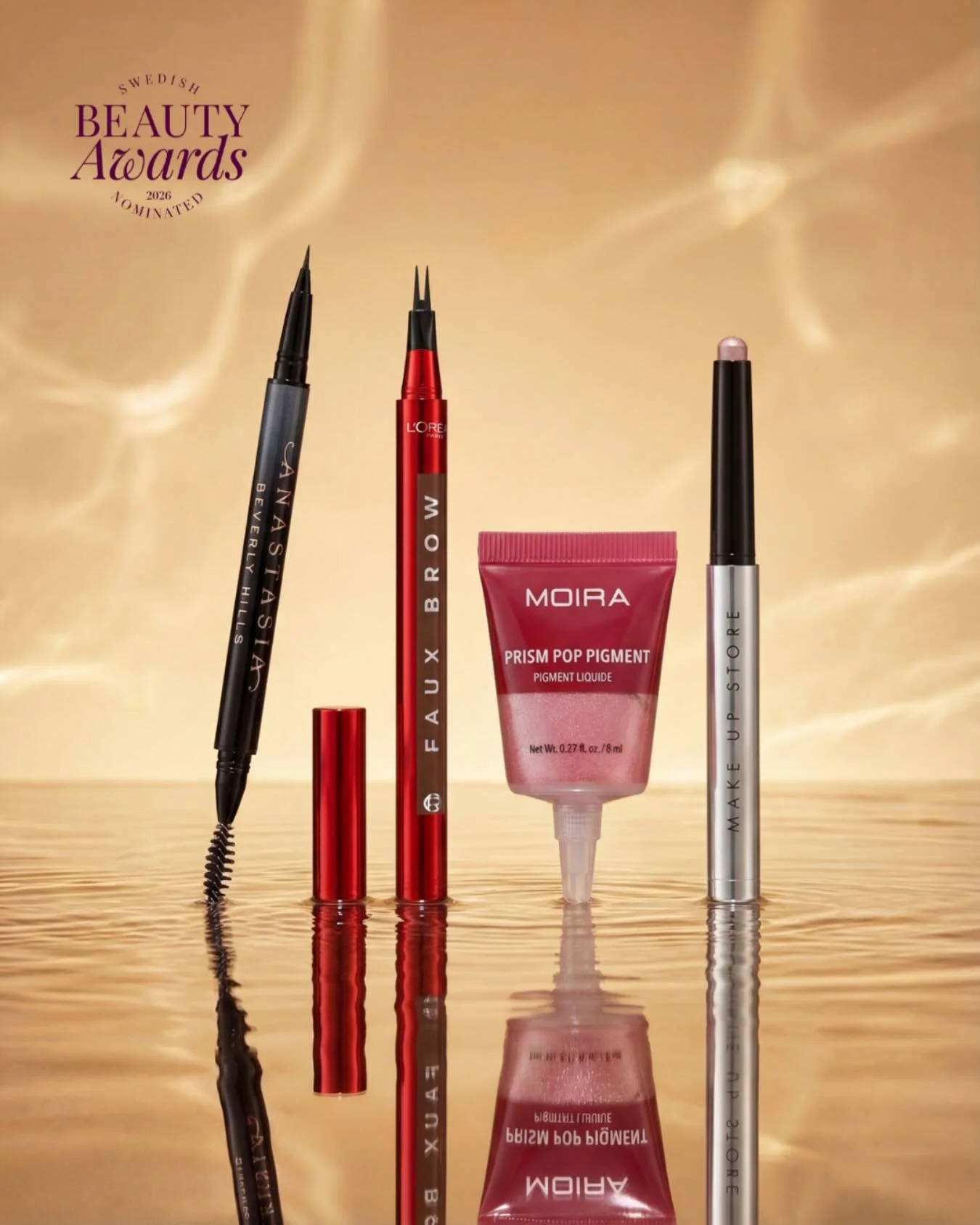 🌟Nominerade &Aring;rets &Ouml;gonmakeup🌟
&nbsp;
🖤 Anastasia Beverly Hills - Microstroke Brow Pen&emsp;&emsp;
@anastasianordics
&nbsp;
🖤 L&rsquo;Or&eacute;al Paris - Infallible Faux Brow
@lorealparis
&nbsp;
🖤 MOIRA - Prism Pop Pigment
@moiracosme