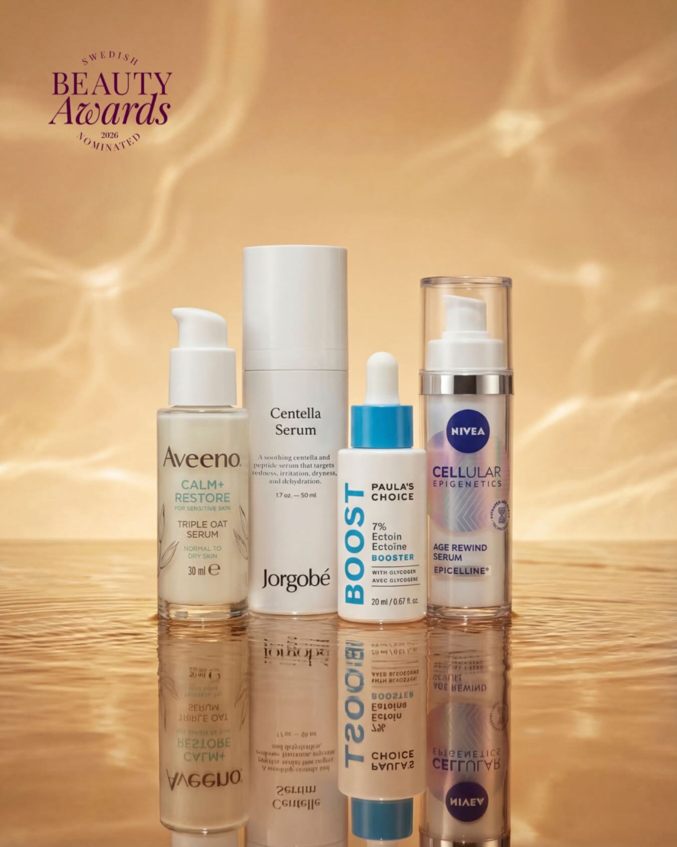 🌟Nominerade &Aring;rets Serum &amp; olja - under 600 kr🌟
&nbsp;
🖤 Aveeno - CALM + RESTORE Triple Oat Serum
@aveenosverige
&nbsp;
🖤 Jorgob&eacute; - Centella Serum Scandinavian Cosmetics
@jorgob&eacute;
&nbsp;
🖤 Paula&rsquo;s Choice - 7% Ectoin +