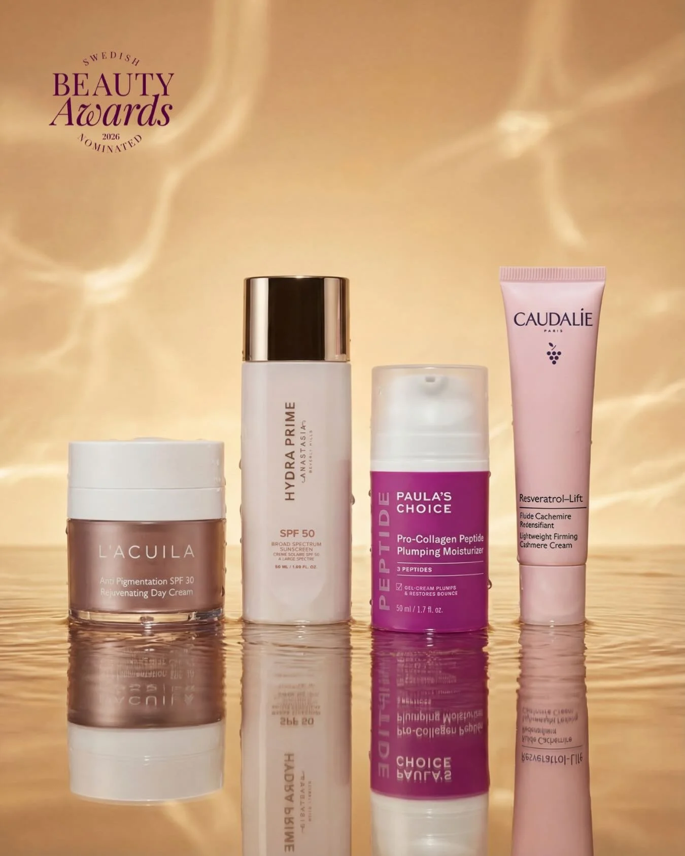 🌟Nominerade &Aring;rets Ansiktshudv&aring;rd 400-700 kr🌟
&nbsp;
🖤 L&acute;Acuila - Anti Pigmentation SPF 30 Rejuvenating Day Cream
@lacuila
&nbsp;
🖤 Anastasia Beverly Hills - Hydra Prime SPF 50
@anastasiabeverlyhills
&nbsp;
🖤 Paula&rsquo;s Choic