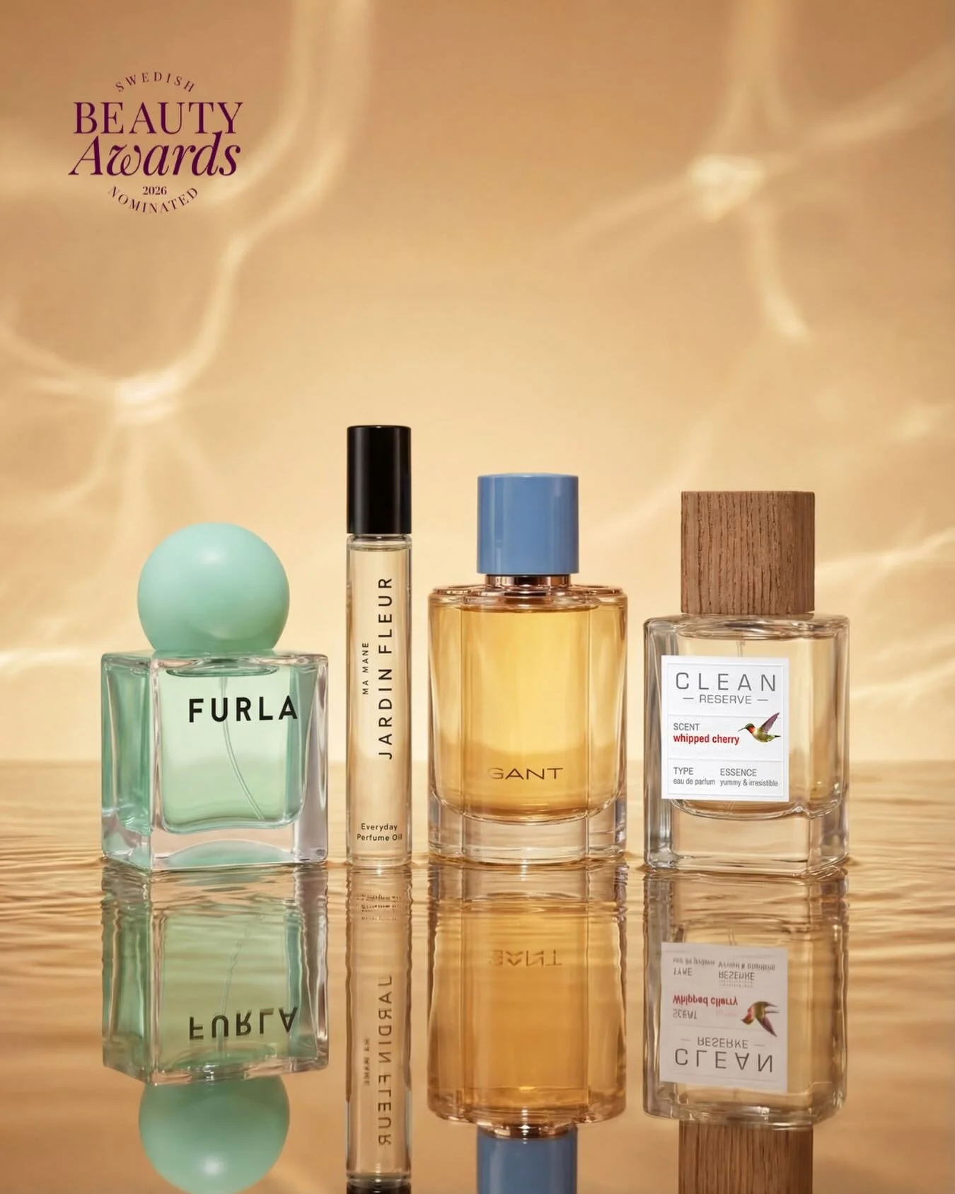 🌟Nominerade &Aring;rets Damdoft - under 900 kr🌟
&nbsp;
🖤 Furla - Armoniosa EdP
@furla
&nbsp;
🖤 Ma Mane - JARDIN FLEUR Everyday Parfume Oil
@mamaneofficial
&nbsp;
🖤 GANT - Sunset Club EdP
@scandinaviancosmetics.se 
&nbsp;
🖤 CLEAN - Reserve Whipp