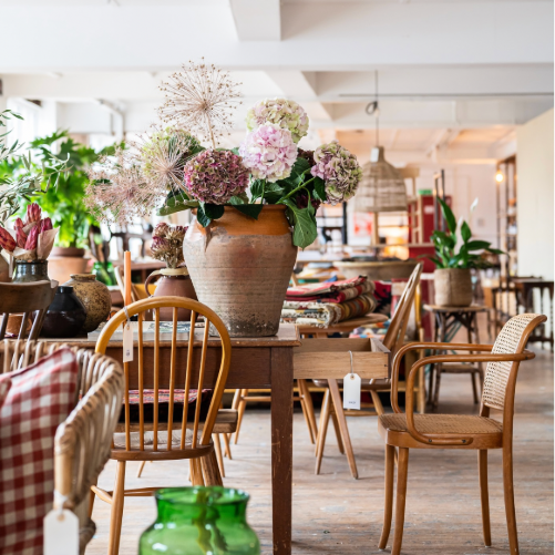 interior of design store Harriman & Co. in Leicester