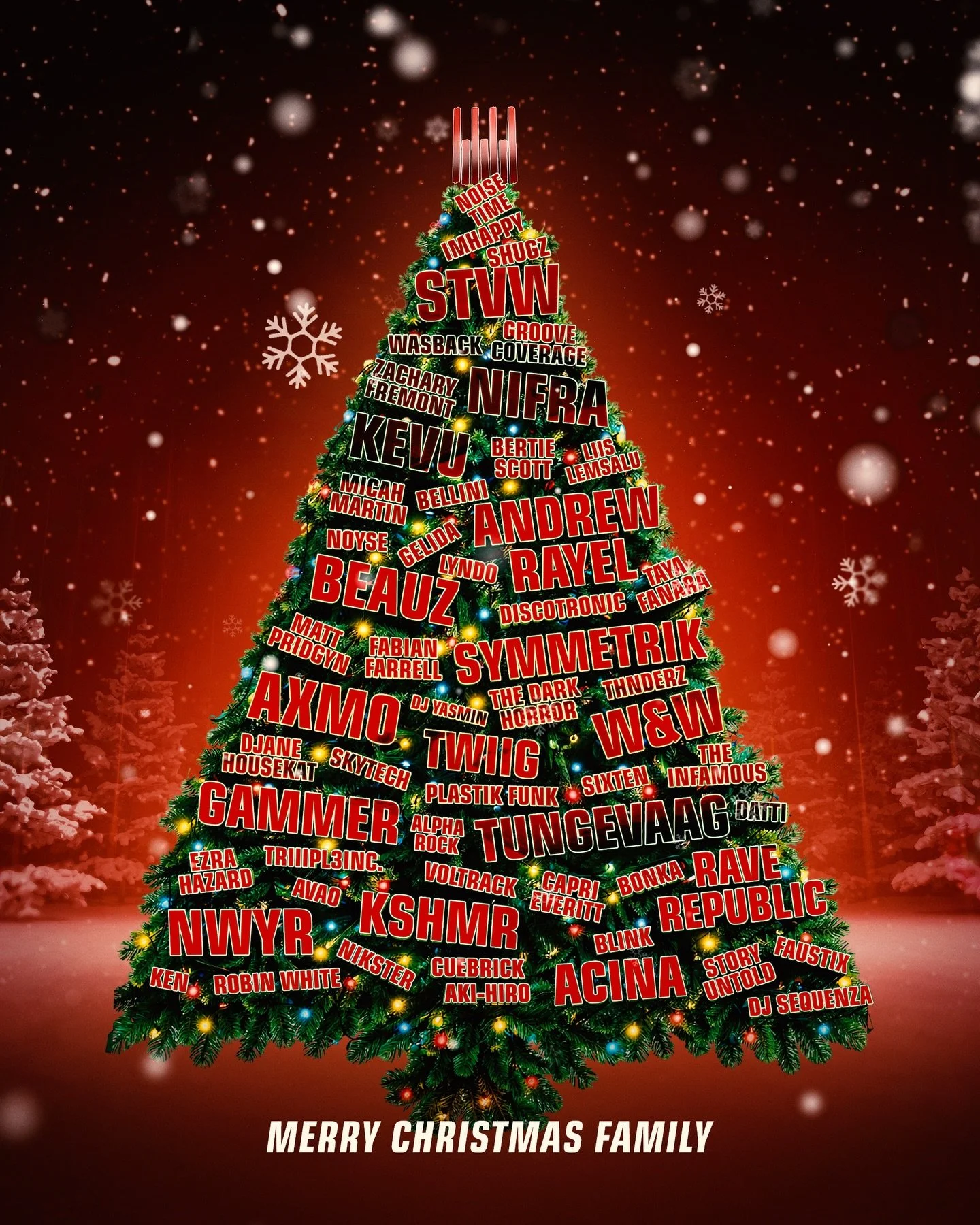 Merry Christmas and Happy Holidays Rave Culture Family! 🎄❤️