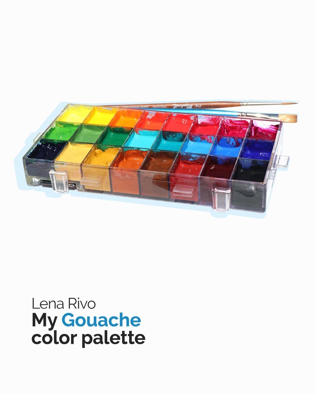 Gouache color palette — Lena Rivo