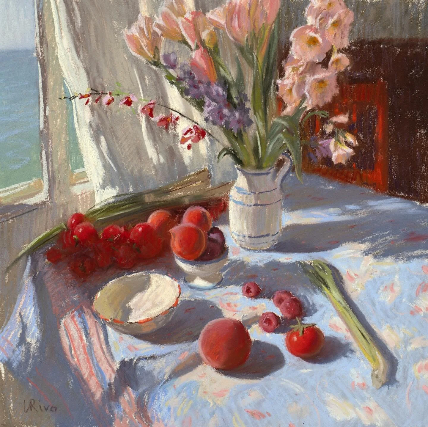 &ldquo;Coastal Light&rdquo;, soft pastel on Canson Velvet paper. 12x12 inches. 

I work with soft pastels from a range of brands: Terry Ludwig, Unison, Girault, Schmincke, Sennelier, Blue Earth, Diane Townsend, Rembrandt and Henri Roche. 

#pastelpai