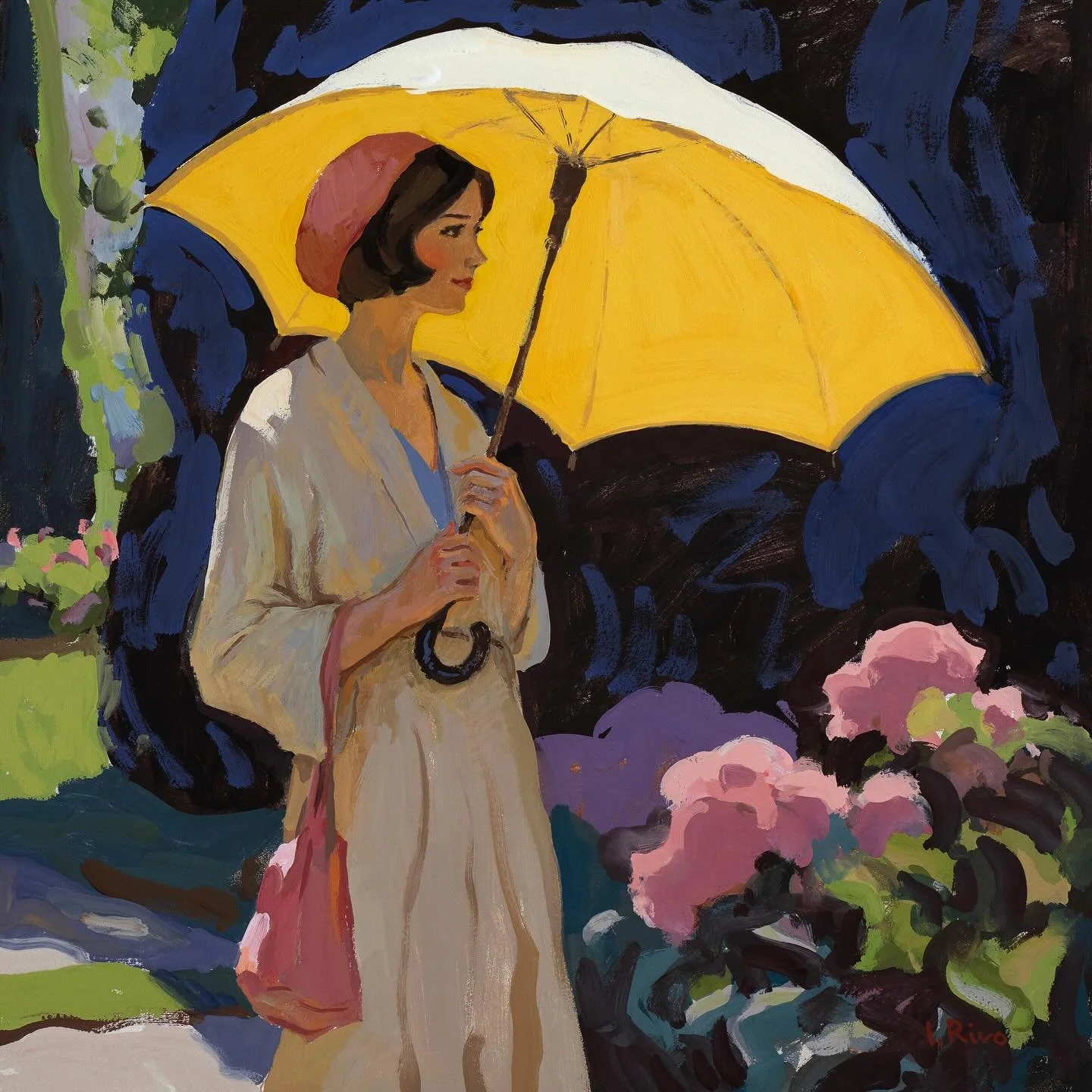 This is the second gouache painting in a row that I&rsquo;ve done on a slightly sanded Ampersand Aquabord. Although I usually prefer watercolor paper for gouache, I chose Aquabord for both pieces because I knew I would need to varnish them. I was pla