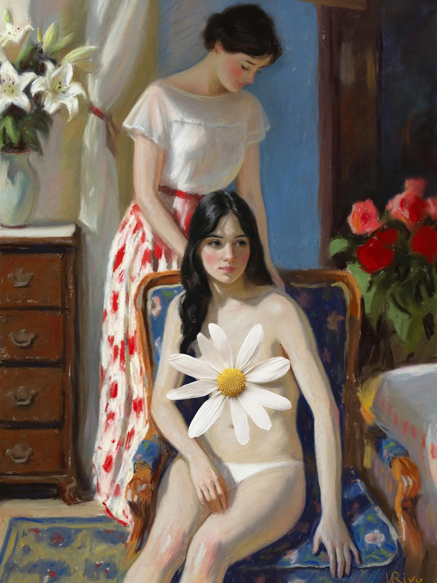 It&rsquo;s been a while since I last posted my work here. I&rsquo;ve been busy working on this pastel, which took me a month to complete. It was a lengthy process because achieving color harmony in a scene with light and shadow, and many elements, is