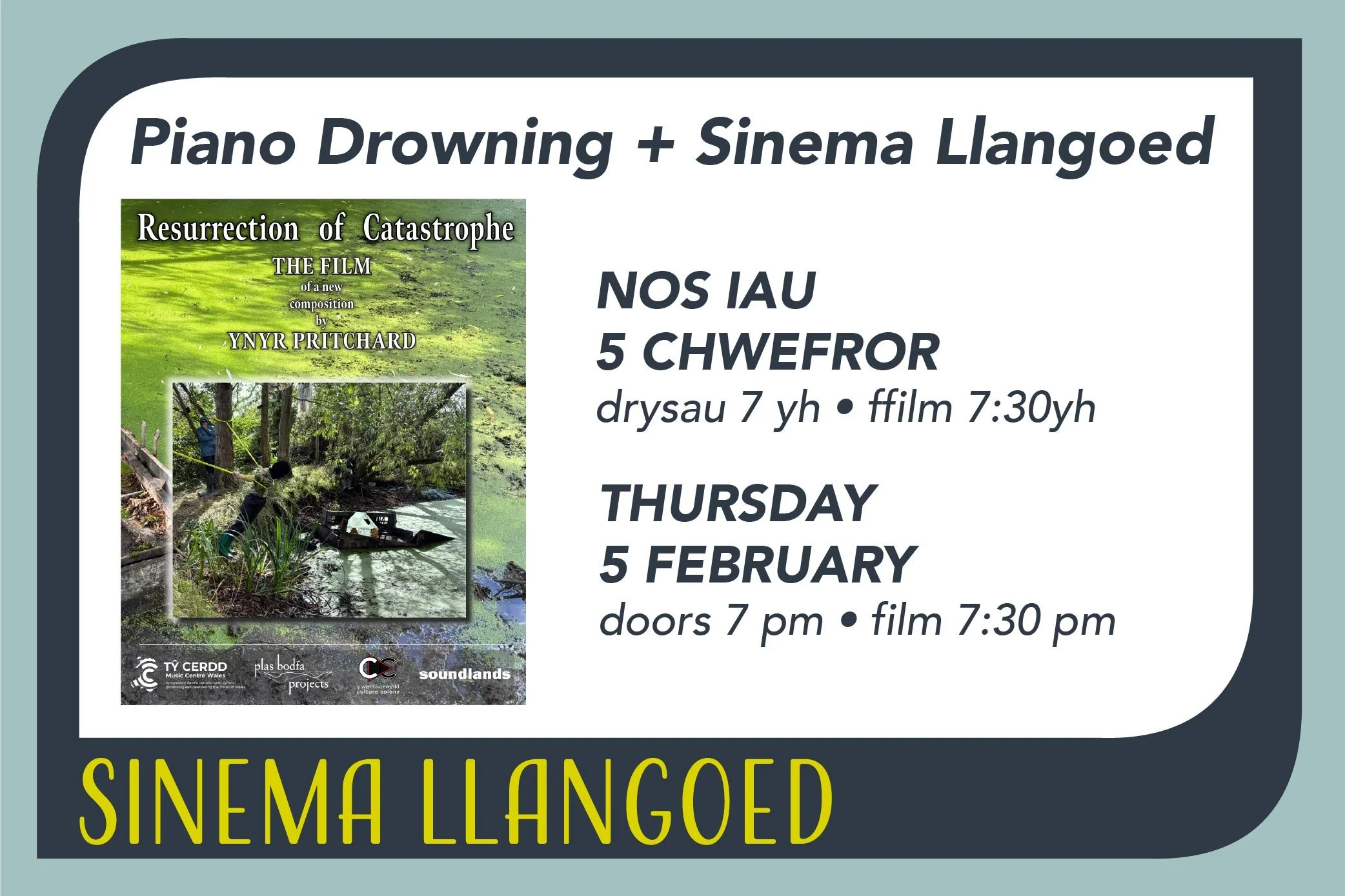 Boddi Piano yn Sinema Llangoed