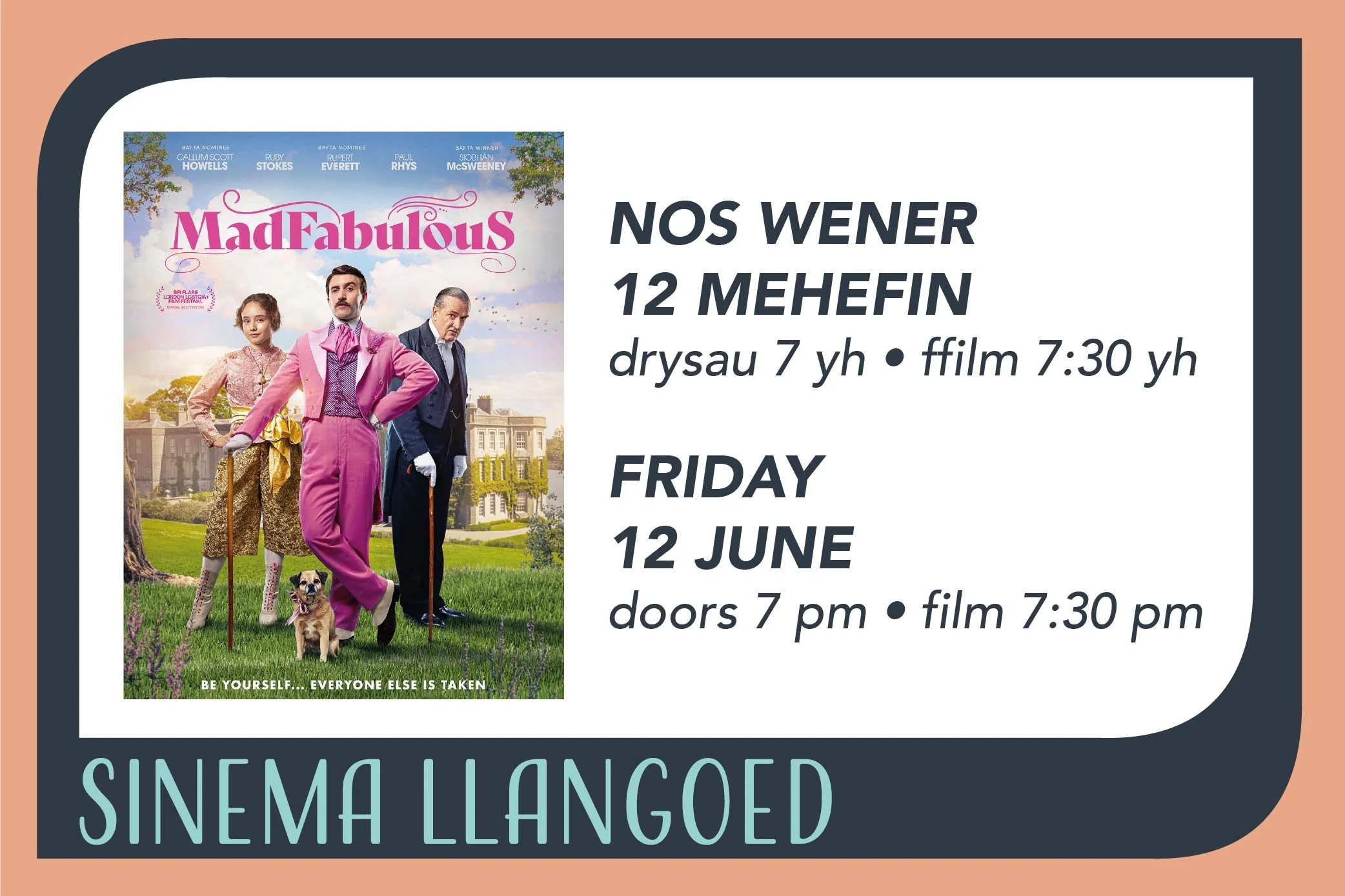 MadFabulous at Sinema Llangoed