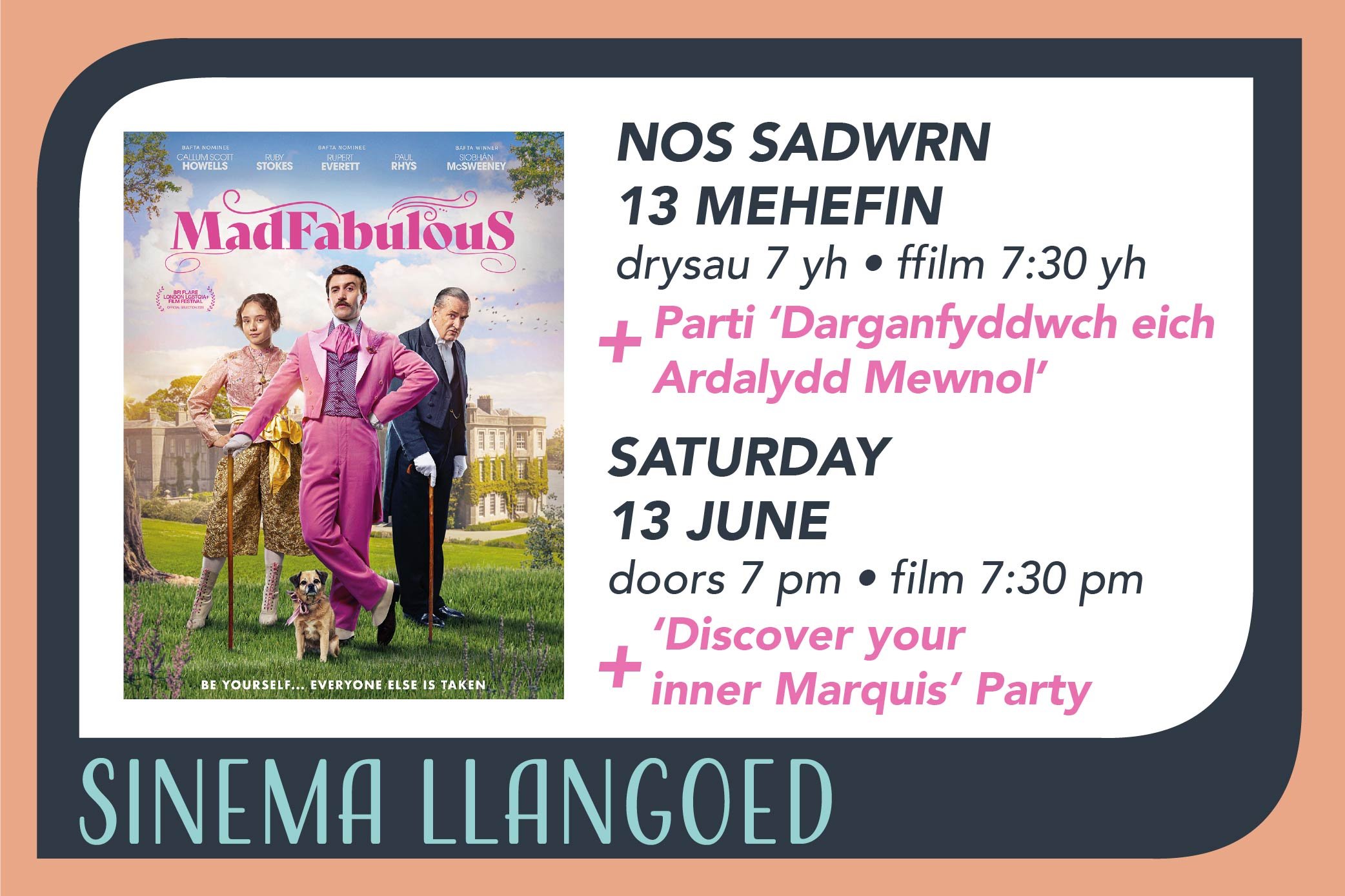 MadFabulous at Sinema Llangoed + PARTY