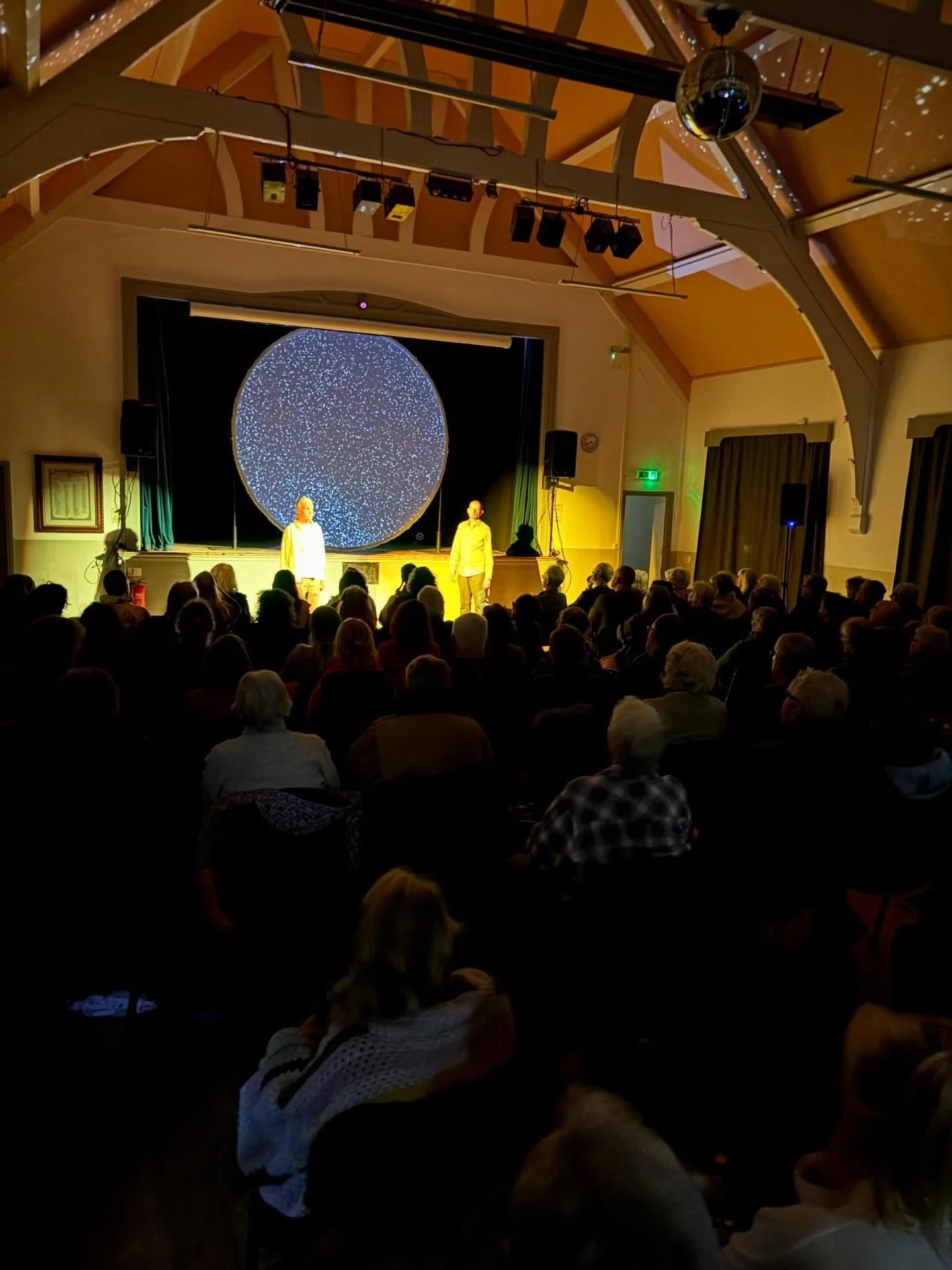 It was incredible! Thrilled to have hosted the completely sold out production - &lsquo;Stars and their Consolations&rsquo; Two astounding storytellers, Daniel Morden and Hugh Lupton, took us through the characters of the night sky, Greek myths illumi