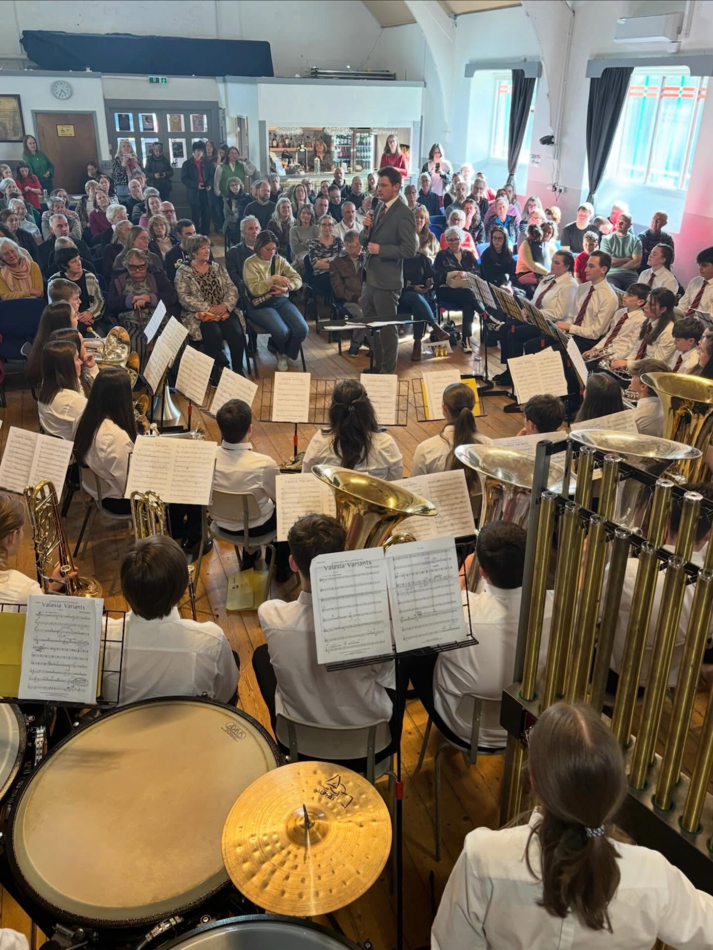 Huge congratulations to the Seindorf @beaumarisband Intermediate and Youth bands for a riveting concert today at @llangoedvillagehall. Over 100 guests were blown away with your skill, talent and dedication. 

We wish the Intermediate Band all the ver