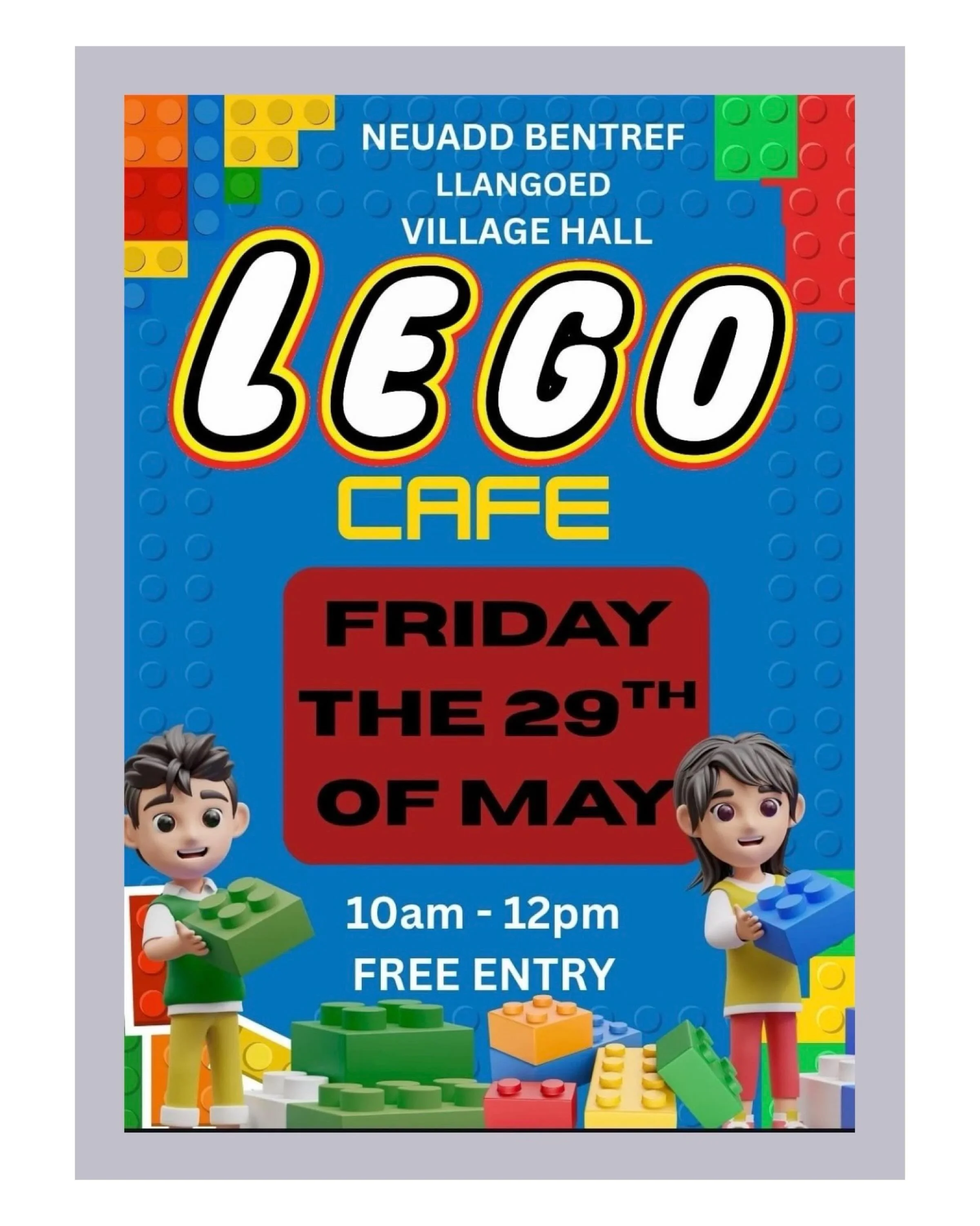 Byddwch yn greadigol yn Neuadd Bentref Llangoed
mynediad am ddim!
llyniaeth ar gael
Dydd Gwener 29fed Mai
. . .
Be creative at Neuadd Bentref Llangoed Village-Hall
free Entry!
refreshments available
friday 29th May