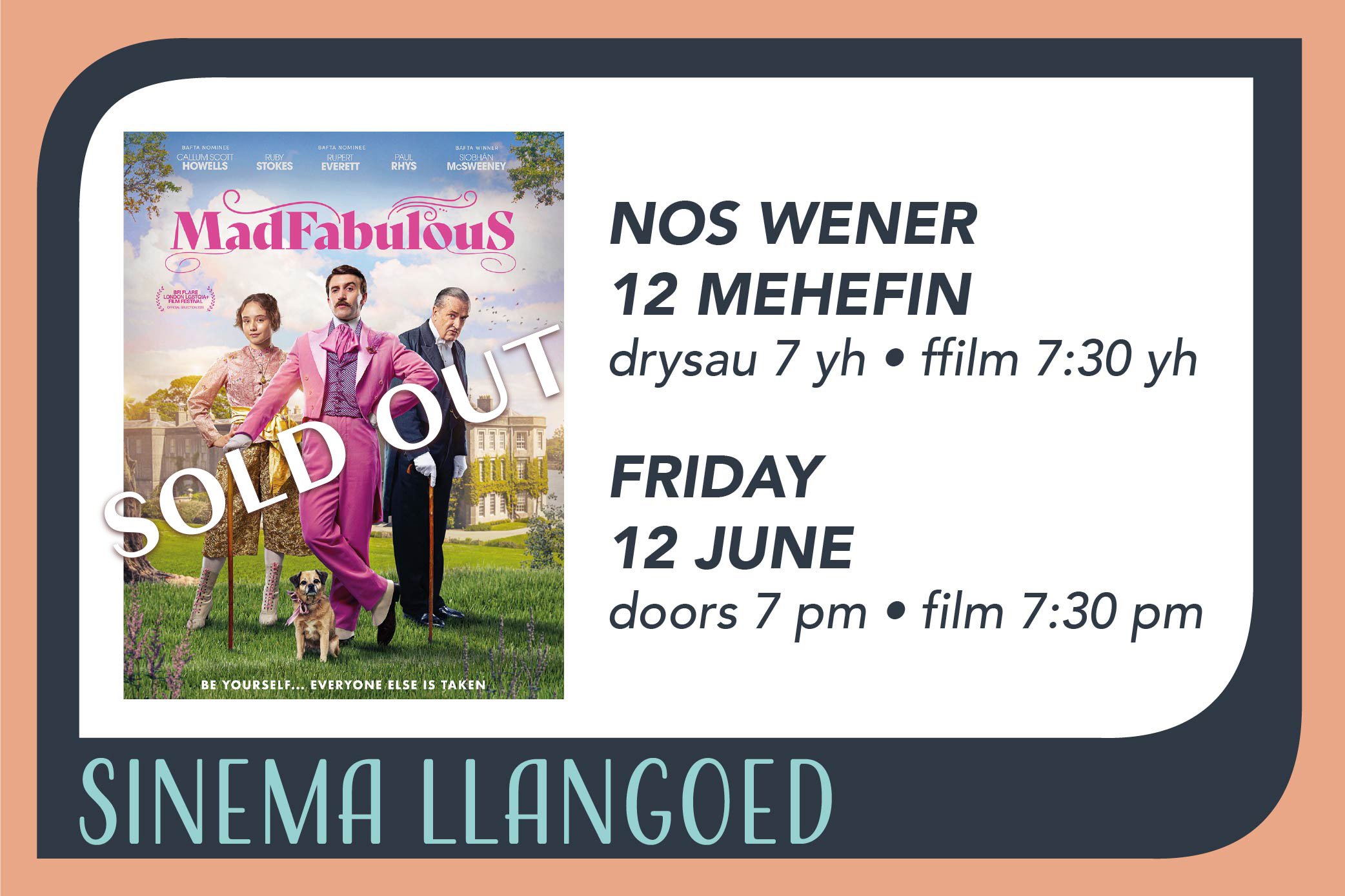 MadFabulous at Sinema Llangoed - Sold Out
