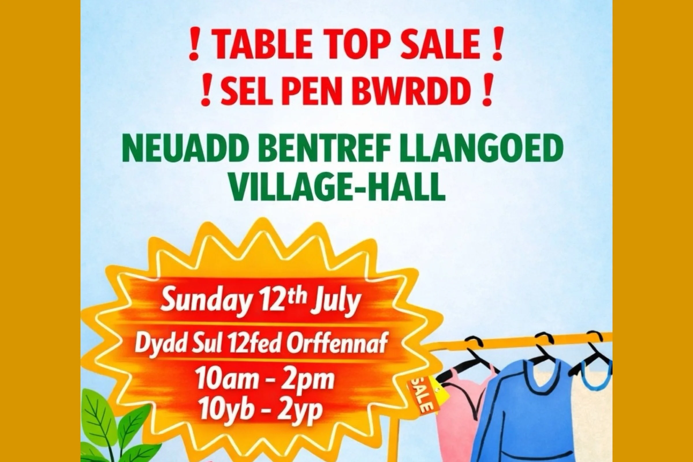 Table Top Sale