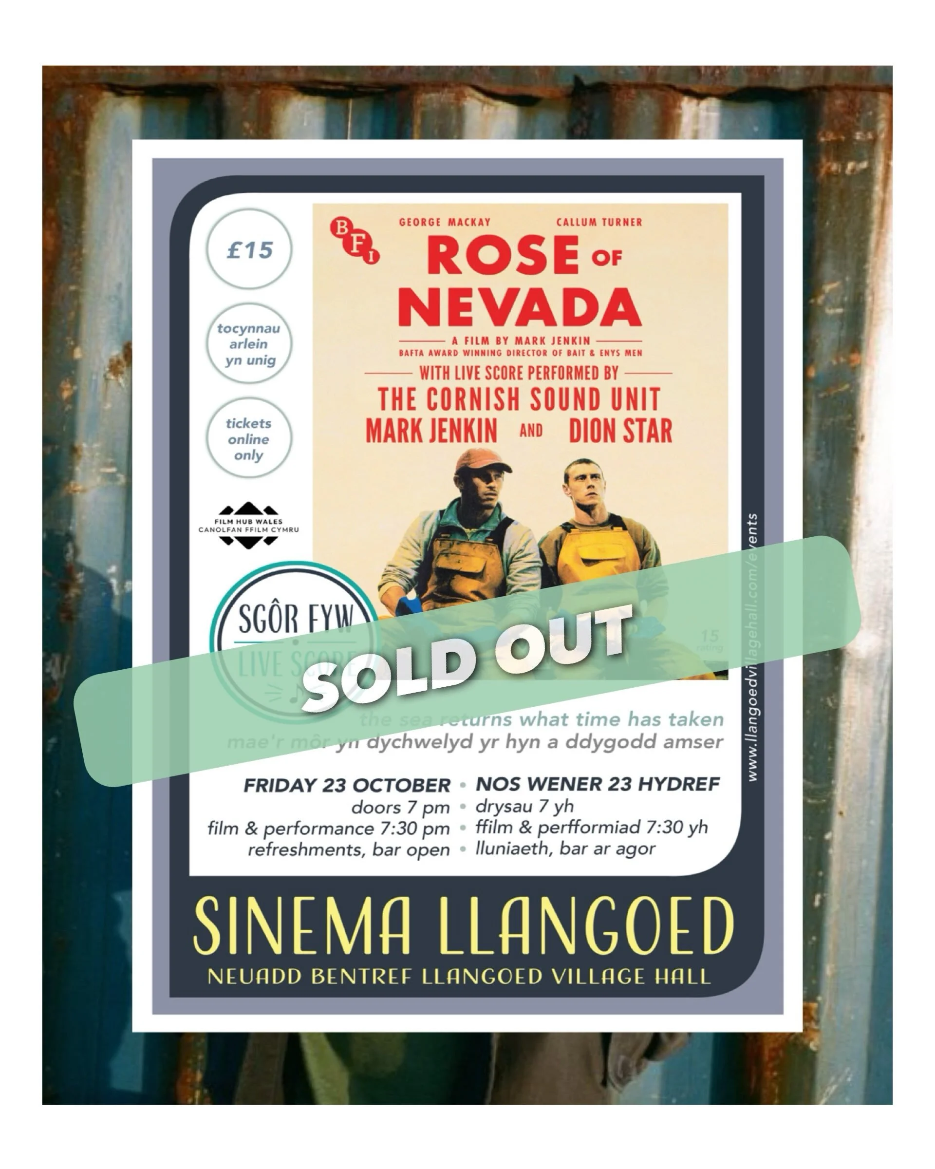 Sold out at Sinema Llangoed! 🚢 We&rsquo;re thrilled to be part of the Rose of Nevada live score tour, alongside cinemas and venues in London, Dublin, Belfast, Bradford, Chester and beyond! @roseofnevada 

This Friday, we&rsquo;re looking forward to 