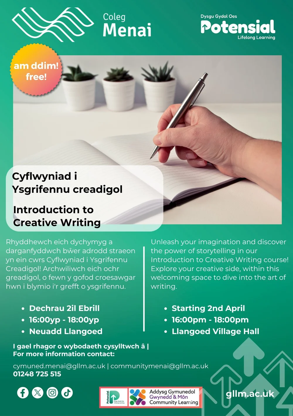 Creative Writing Session — Llangoed Village Hall