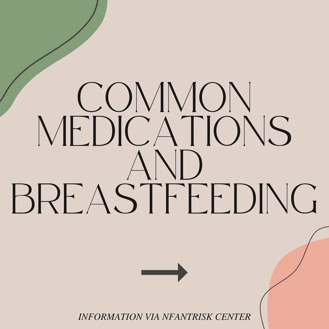 💊Common Medications and breastfeeding, please let me know if I can add to the list 💊

‼️Always consult with your health care provider about what&rsquo;s best for you and your baby‼️

InfantRisk Center along side with Texas Tech have performed exten