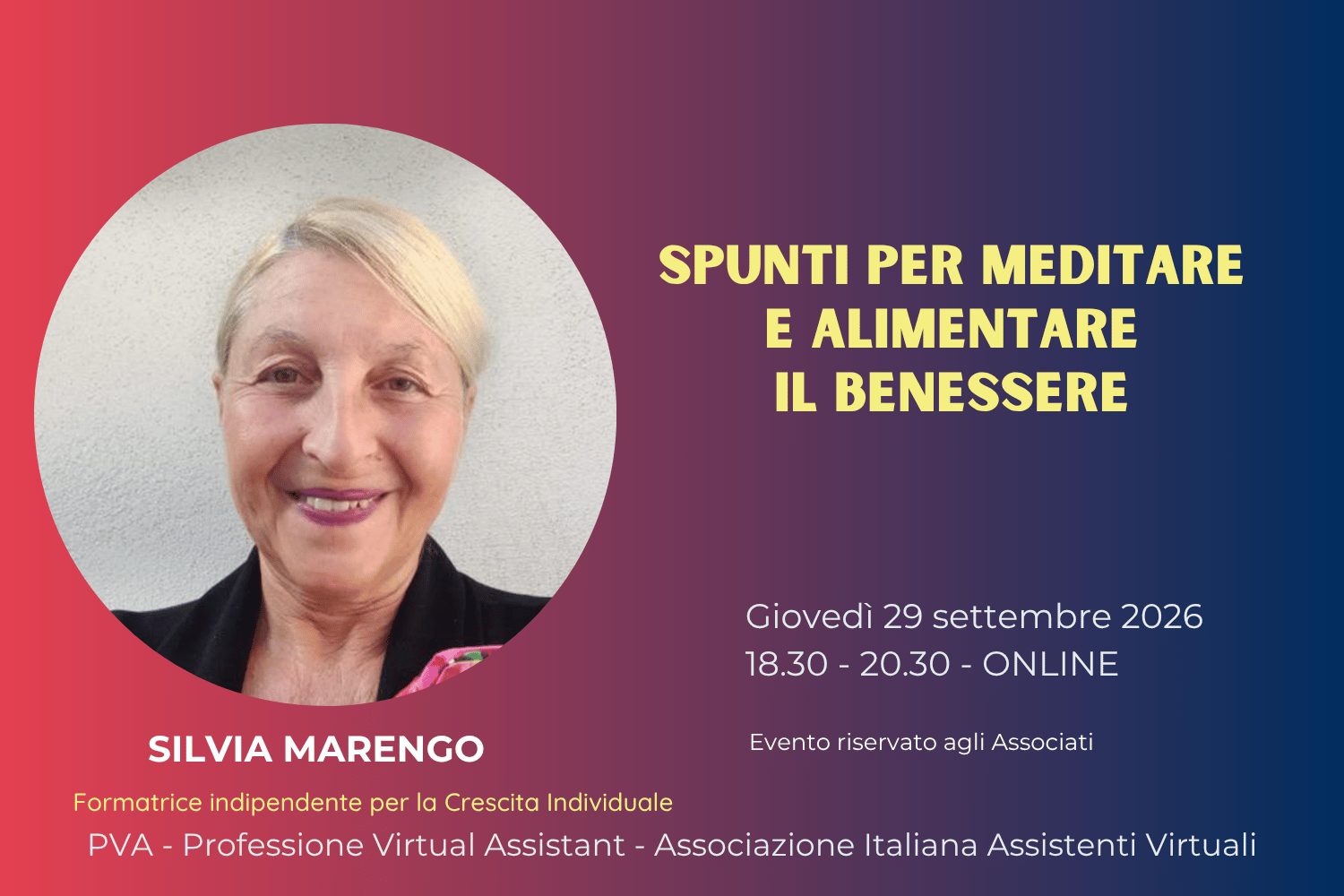 SPUNTI PER MEDITARE E ALIMENTARE IL BENESSERE