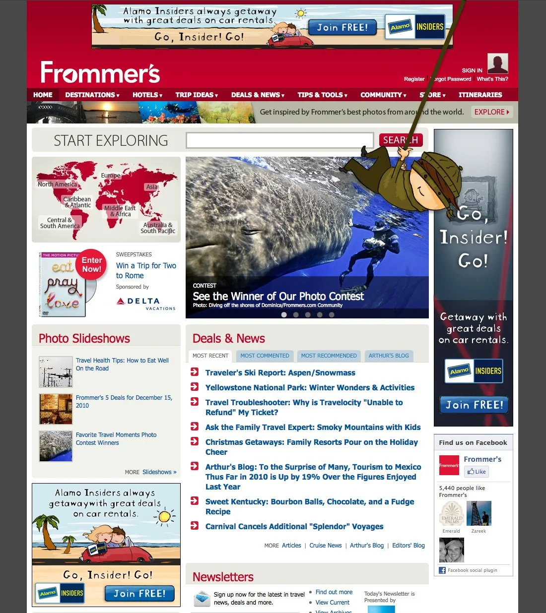 Frommer's Page Takeover