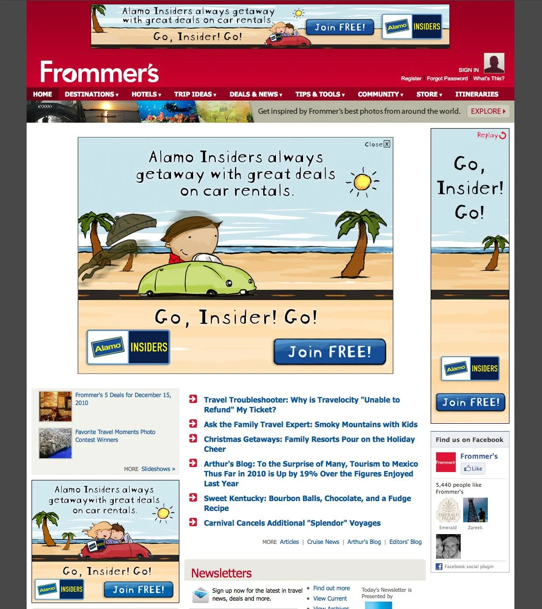 Frommer's Page Takeover