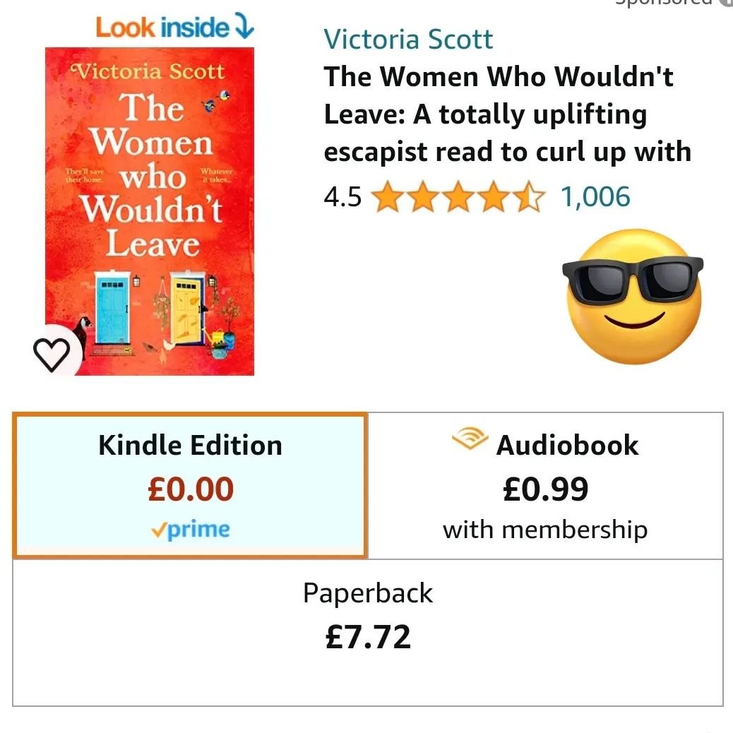 A huge milestone today - The Women Who Wouldn't Leave has passed 1000 ratings on Amazon!

This book has exceeded all my expectations and I'm so delighted so many people have enjoyed it. 

It's still free for Amazon Prime and Kindle unlimited members 