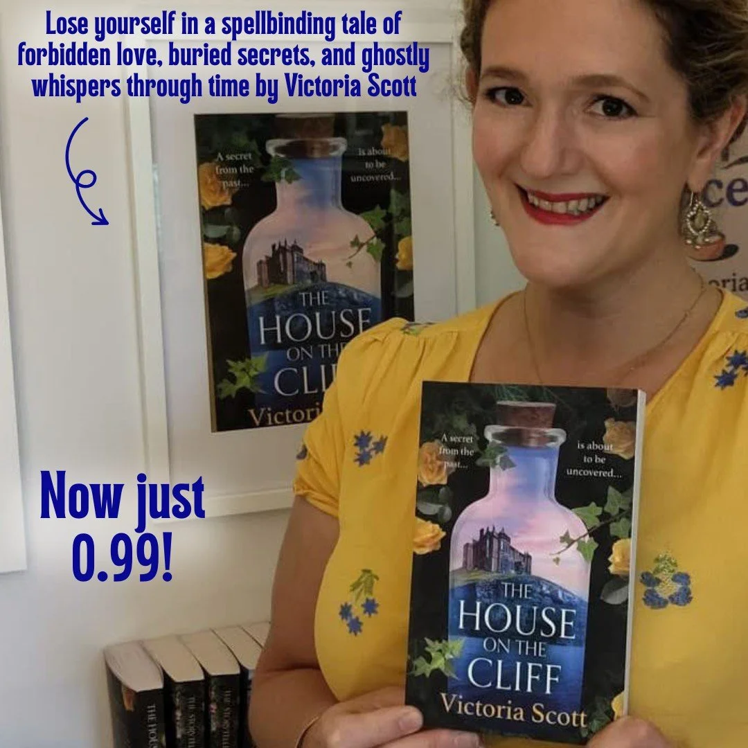 I want to let you all know that my latest novel, The House on the Cliff, has just been reduced to 99p/99c on Kindle, and it's also FREE with Prime.
It's a historical, gothic mystery (1960s/today) set in beautiful Cornwall.
On the wild Cornish coast, 