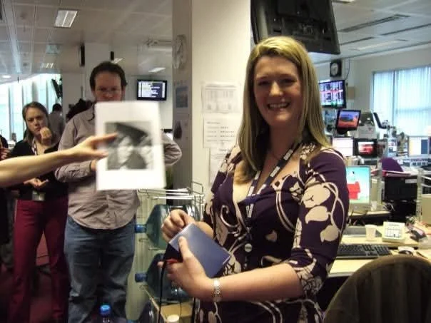 Facebook reminded me this week that it&rsquo;s been 17 years since I left the BBC, thanks to these photos from my last day in February 2009. 
I was reluctant to go. I loved my job there. The only reason I resigned was love. 
My husband, a newly quali