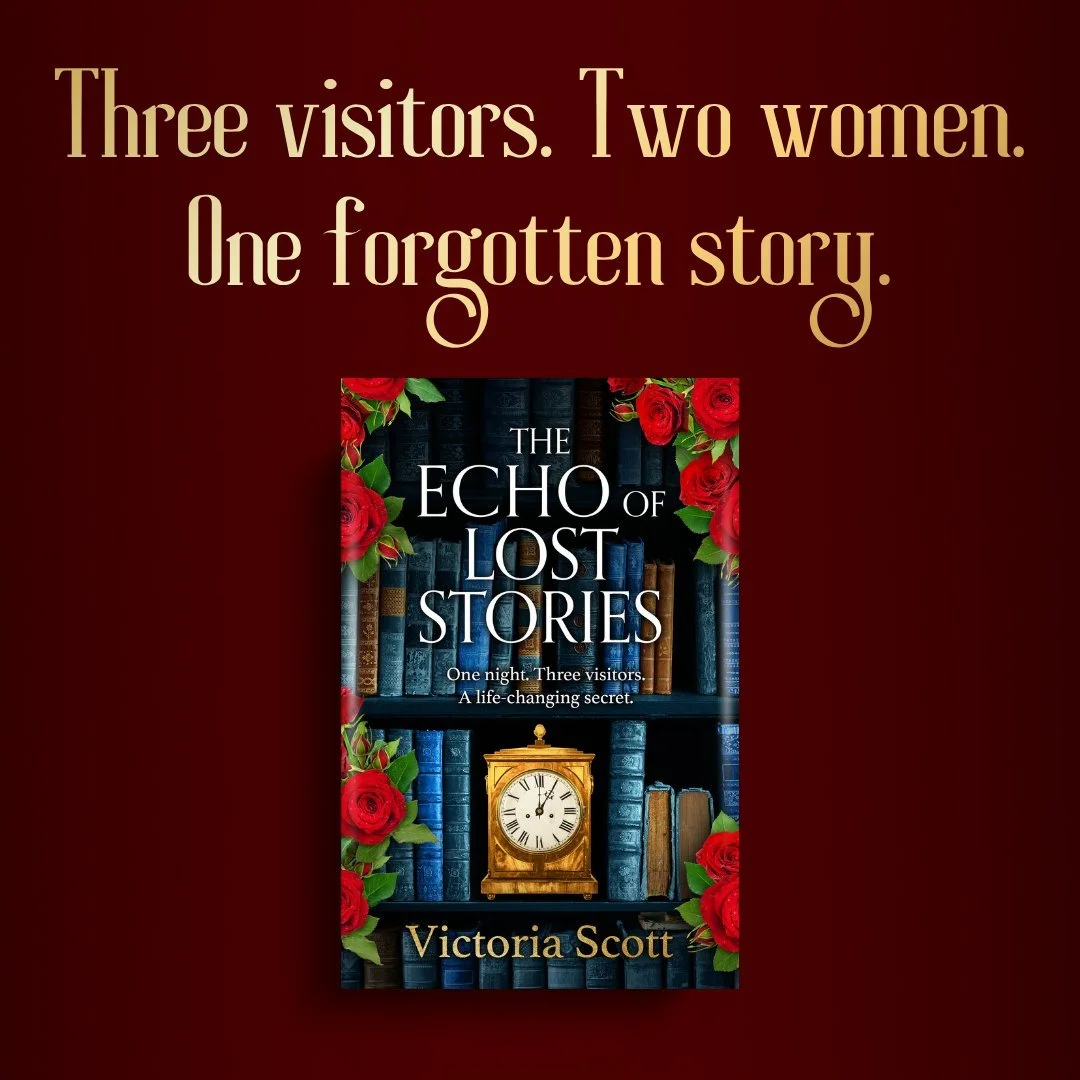 I'm very excited to reveal the cover of my new novel, The Echo of Lost Stories. Inspired by Charles Dickens' A Christmas Carol, it's the story of two women separated by centuries whose lives are about to change forever.

It begins on Christmas Eve, 1