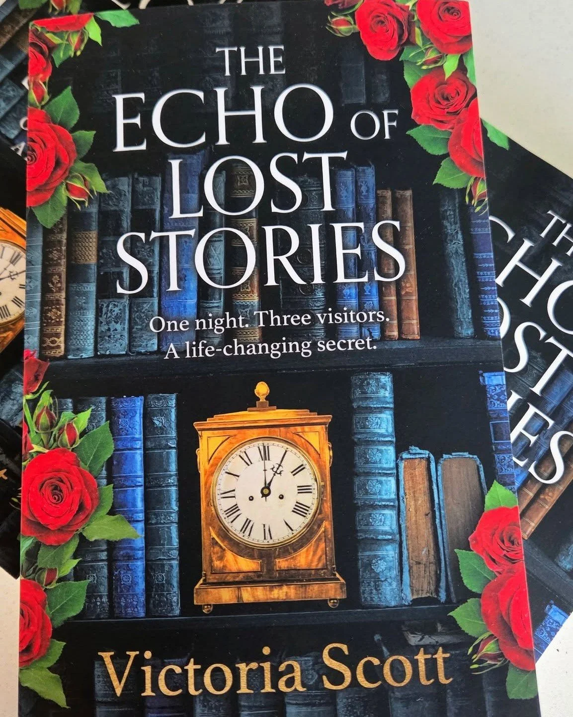 Look what's arrived, hot off the press!
These are the very first copies of my new novel, The Echo of Lost Stories, which will be published worldwide on June 28th.
Inspired by Charles Dickens' A Christmas Carol, it's full of mystery, community, redemp