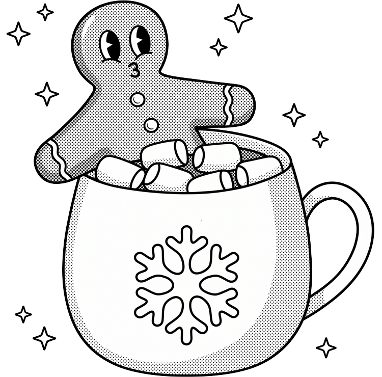Zak's gingerbread in cocoa