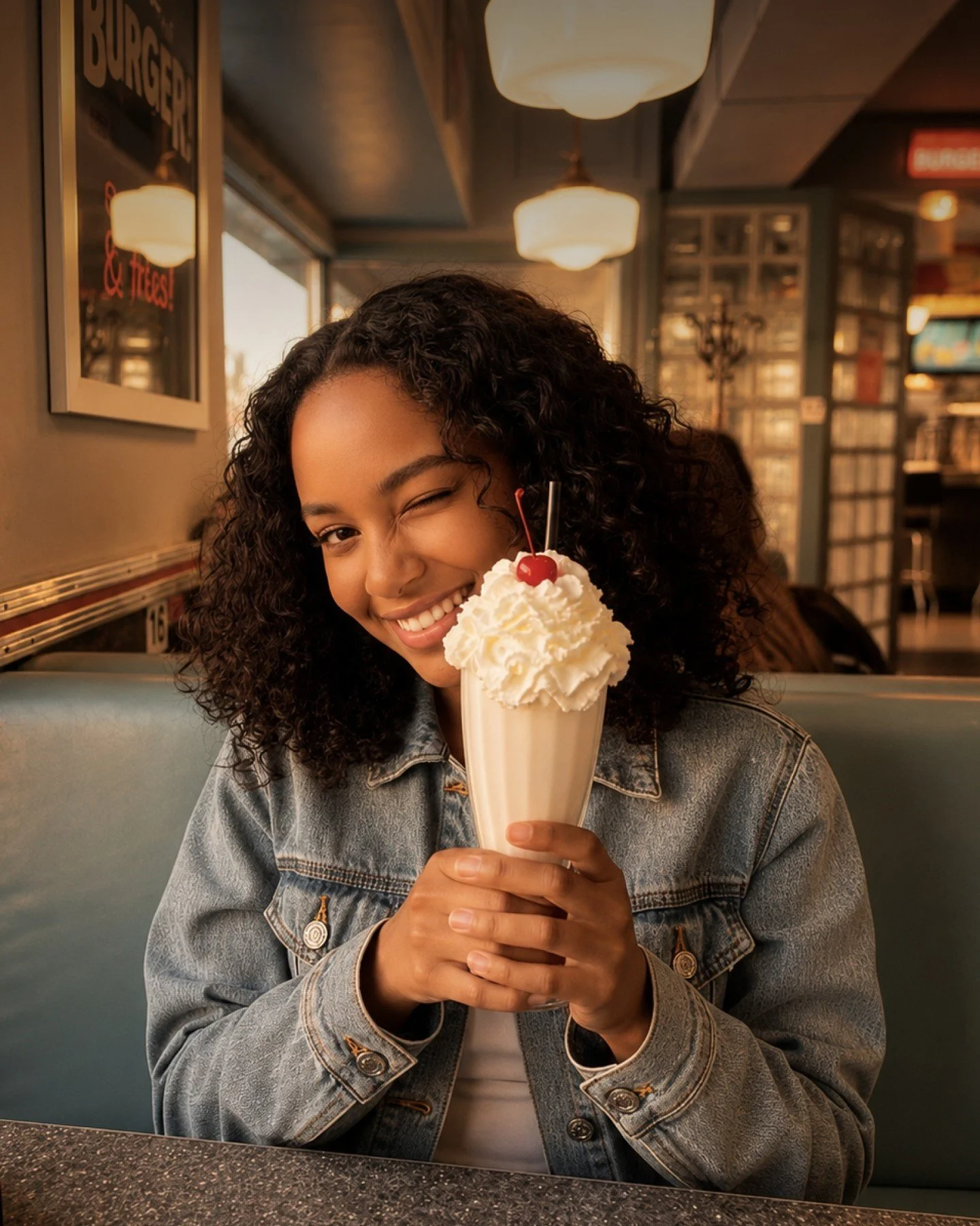 Everyone has the meal they order. 🍳🥓🥗🍟

Then comes the important decision...

Which milkshake is coming with it? 🥤✨
Chocolate with a burger. 🍫🍔
Vanilla beside breakfast. 🥞🤍
Strawberry with fries. 🍓🍟

Or maybe you're loyal to the same flavo