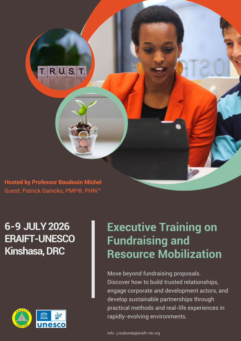 Olive People to Contribute to Executive Training on Fundraising and Resource Mobilization at ERAIFT-UNESCO.