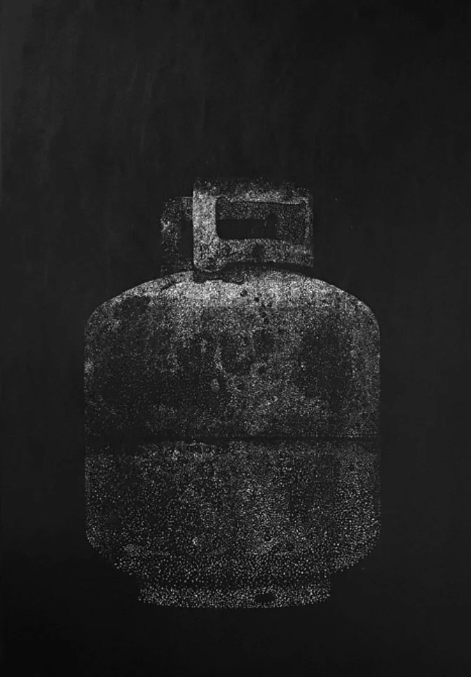 #1 (2024), 51cm x 71cm, Linocut