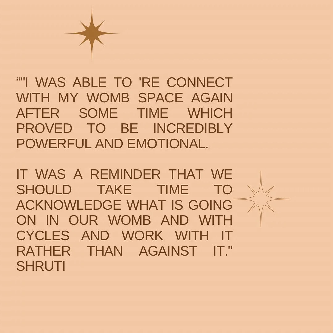 A beautiful, honest testimonial from Shruti who attended one of my Women&rsquo;s Womb course. 

Womb yoga is exactly that. Reconnecting and connecting with a part of us, anatomically and emotionally. 

Our womb space is sacred. It deserves to be hono