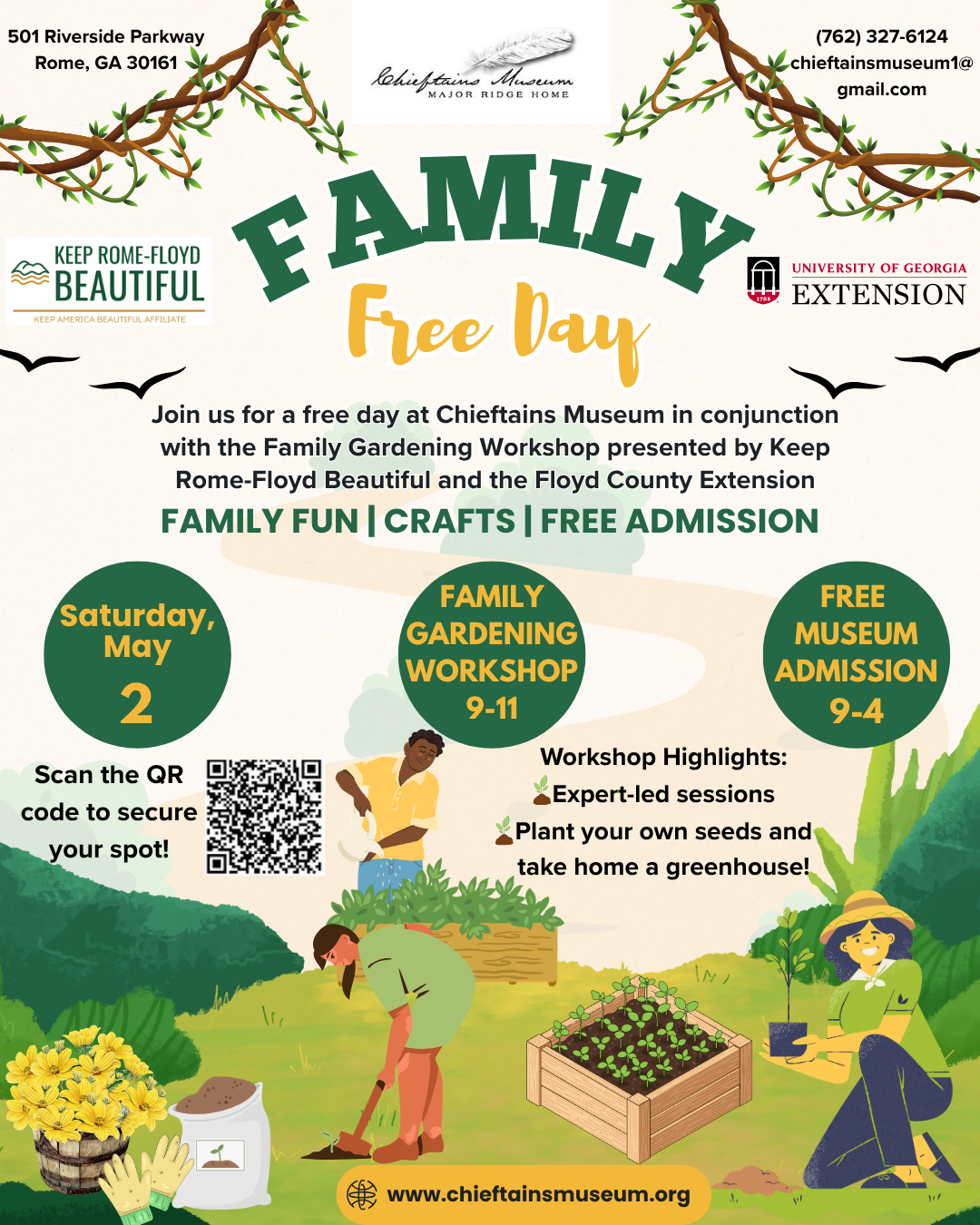 Family Free Day for Family Gardening Workshop!