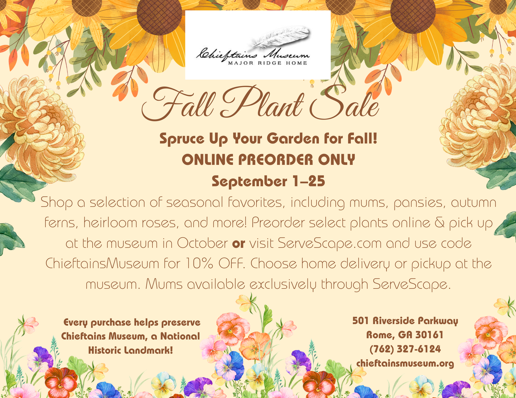 Fall Plant Sale (Online Preorder)