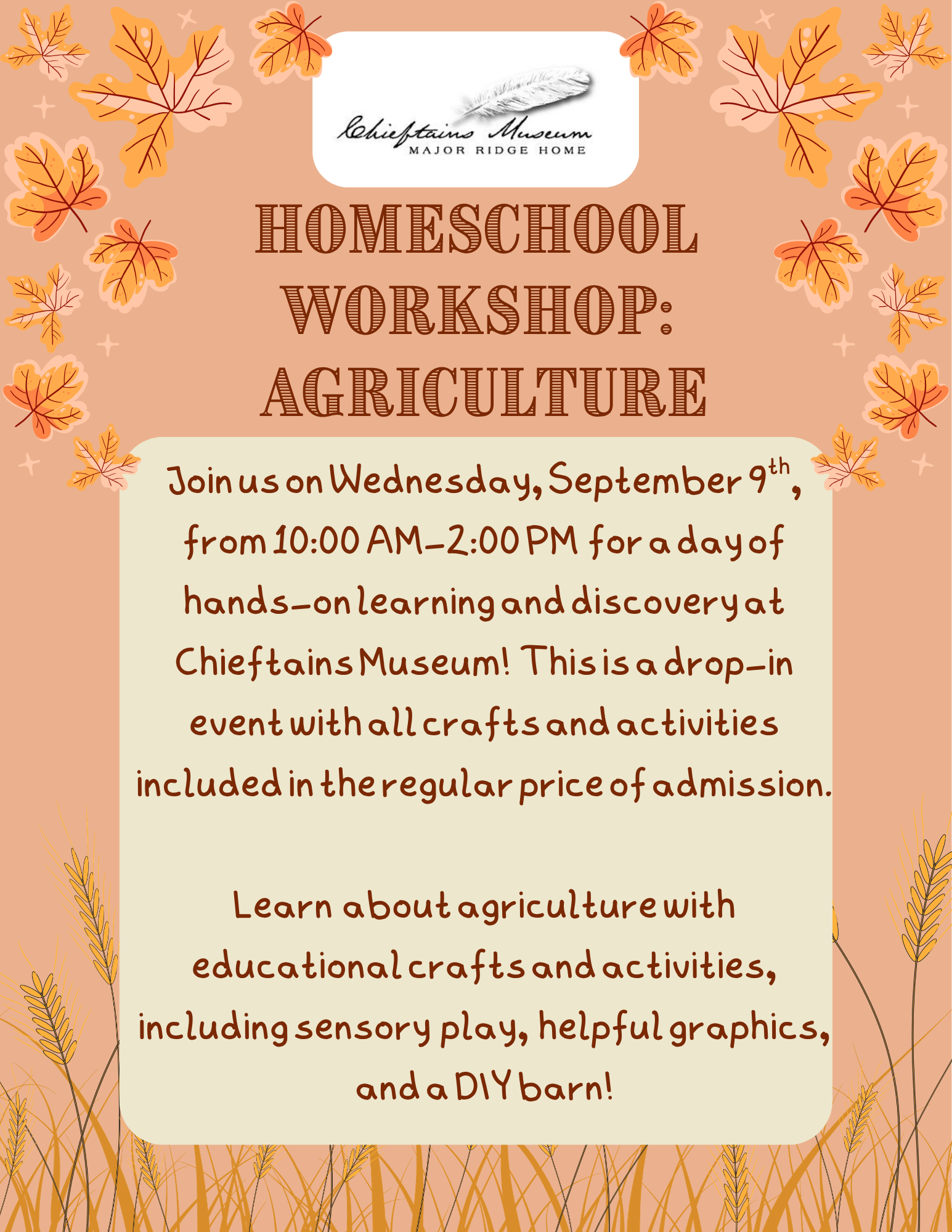 Homeschool Workshop #5: Agriculture